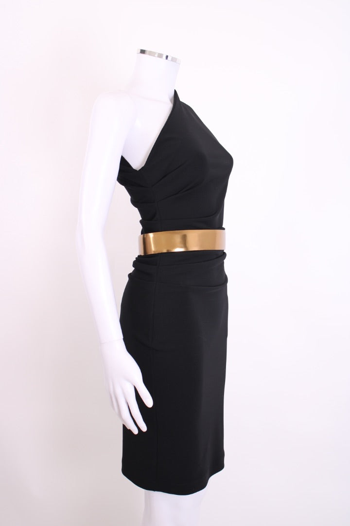 Gucci One Shoulder Dress Black S