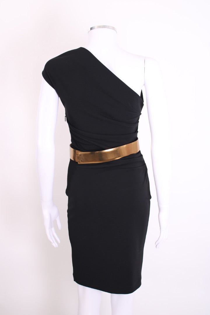 Gucci One Shoulder Dress Black S