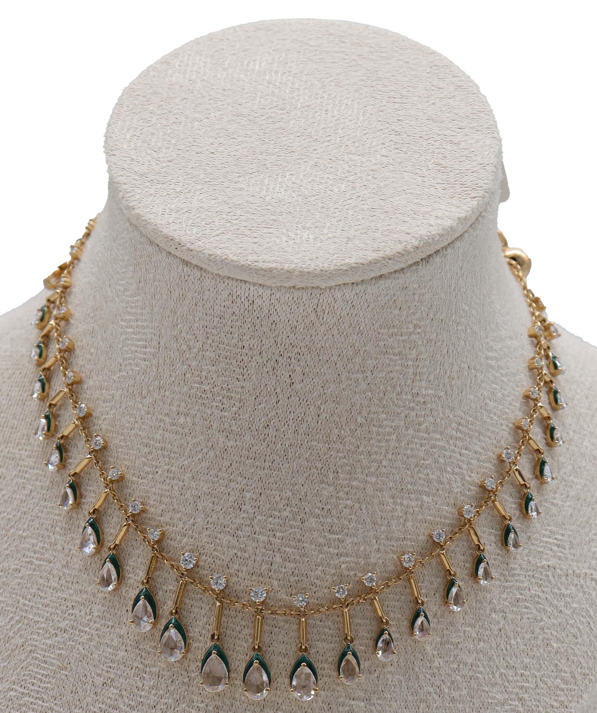 KAMYEN 3.17CT GOLDEN DROP NECKLACE Pendant P-G66K