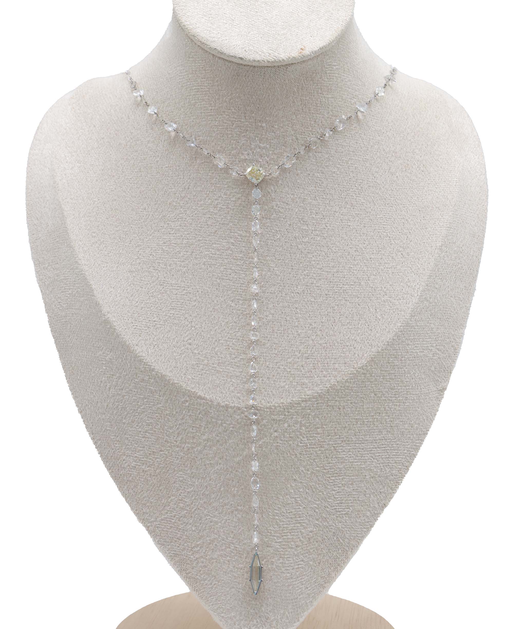 KAMYEN 8.28CT ROSE CUT CHOKER Necklace BU-NK3A
