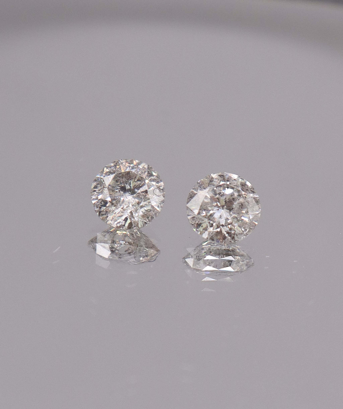 1.88CT D-G COMMERCIAL ROUND DIAMOND PAIR DXBS6690