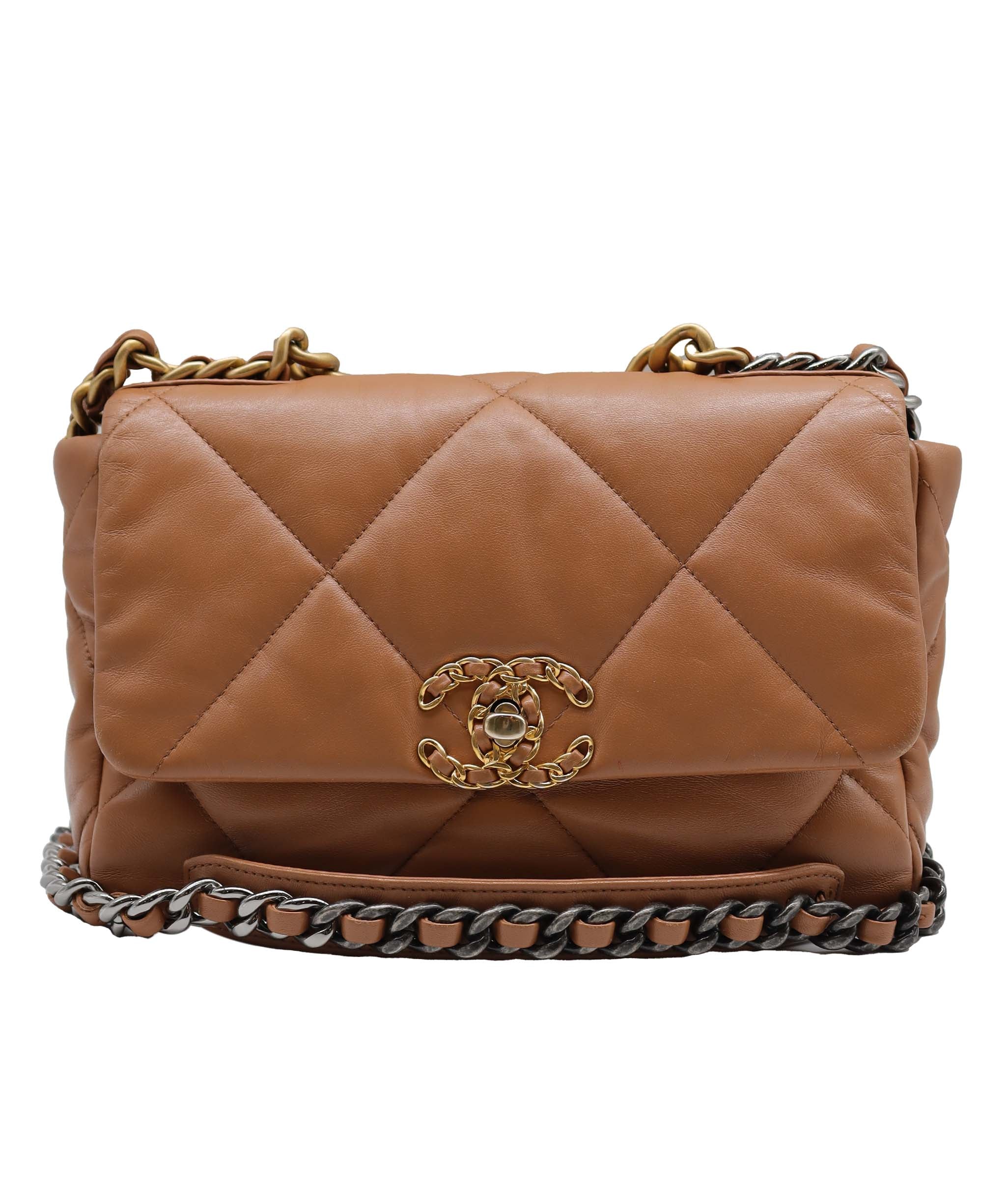 Chanel Beige 19 Small Leather Bag AGC3024
