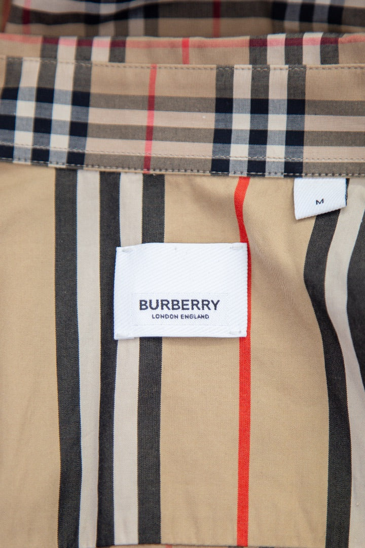 Burberry L/S Check Shirt Beige M