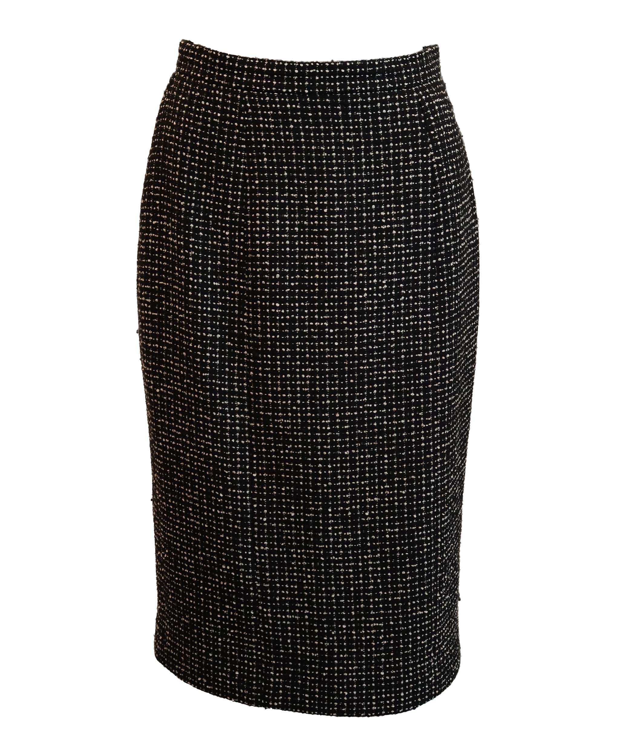 Chanel black white blazer set FT301