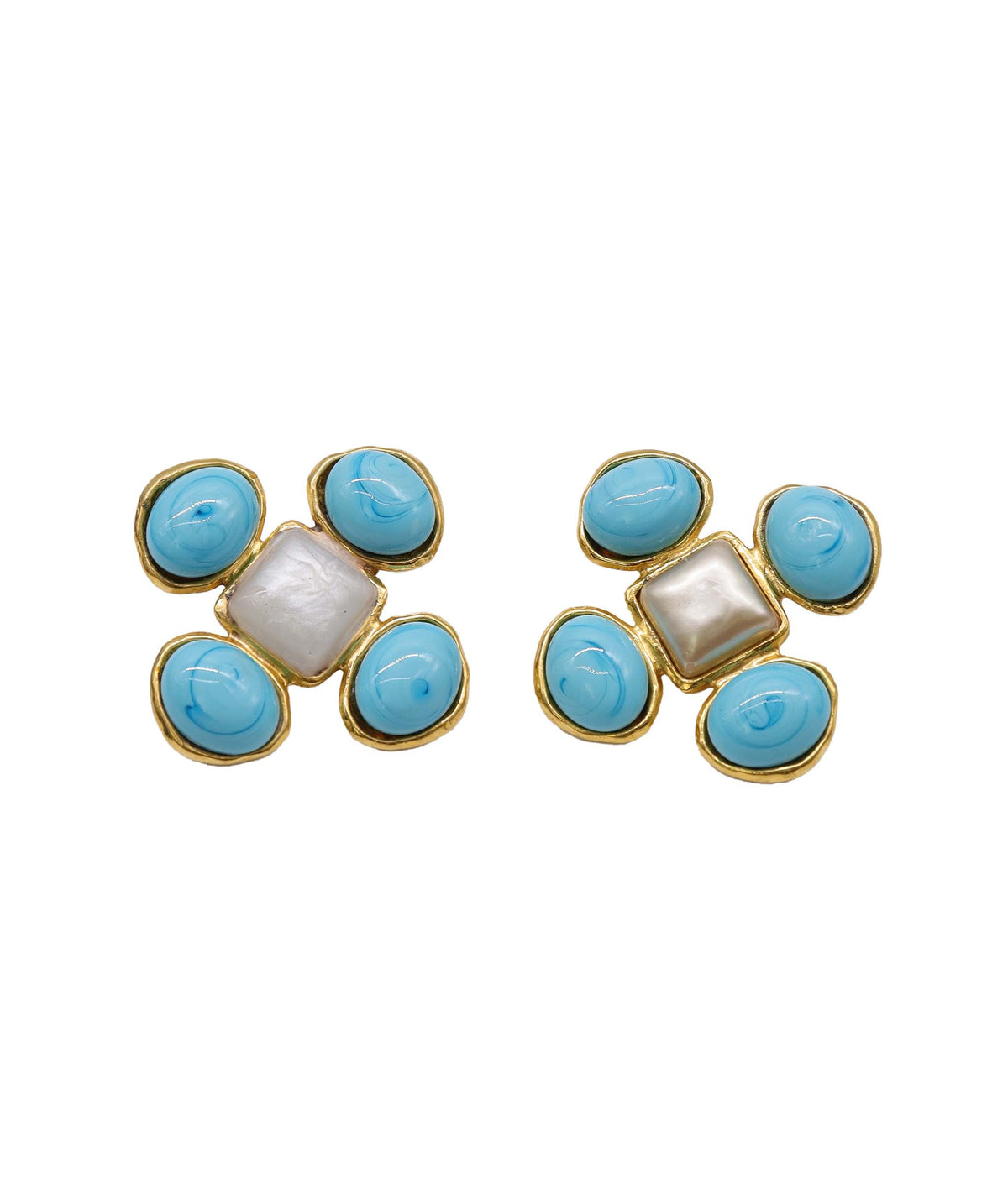 Chanel Turqoise Earrings DXBS6734