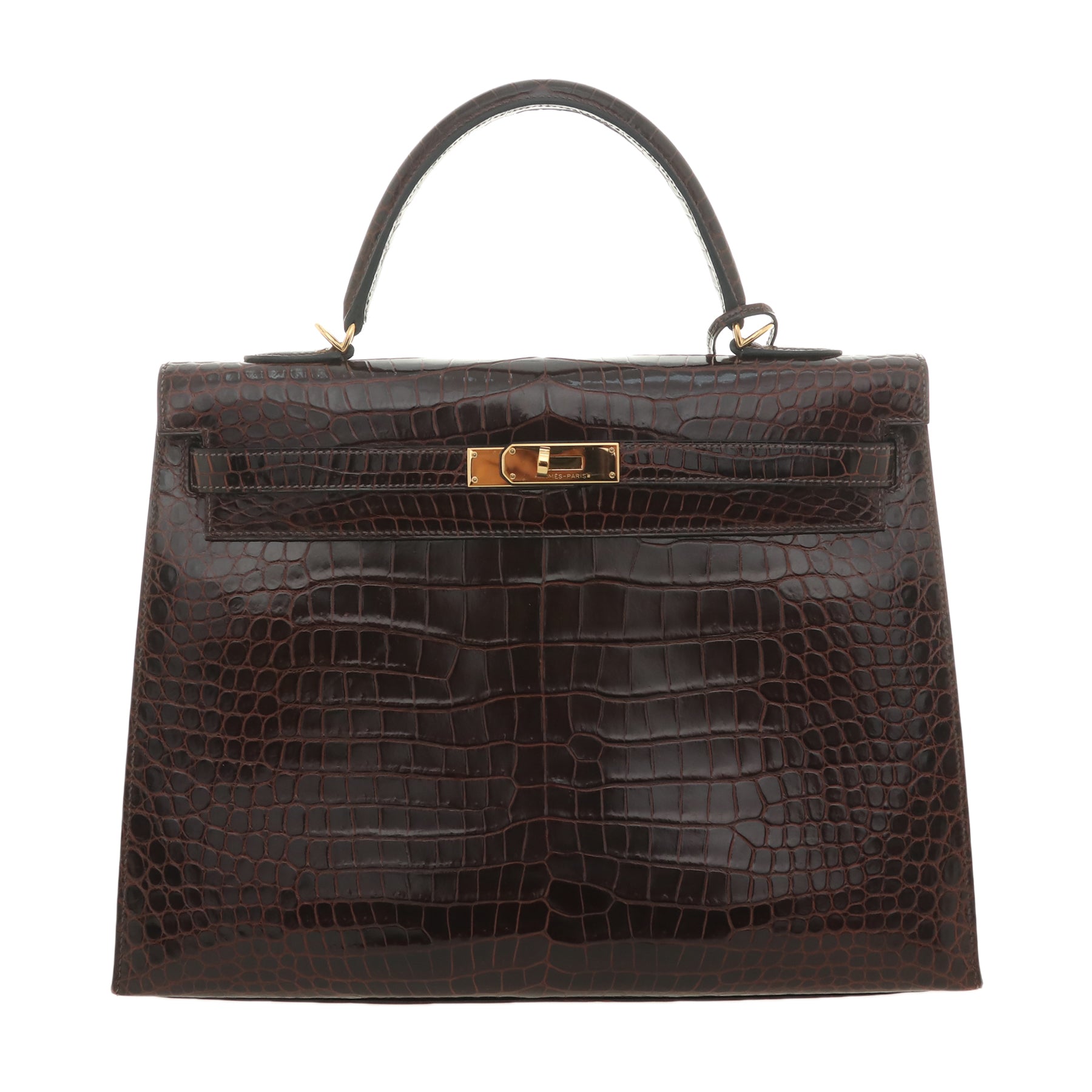 Hermès Porosus Kelly 35 Sellier Bag HER08443B