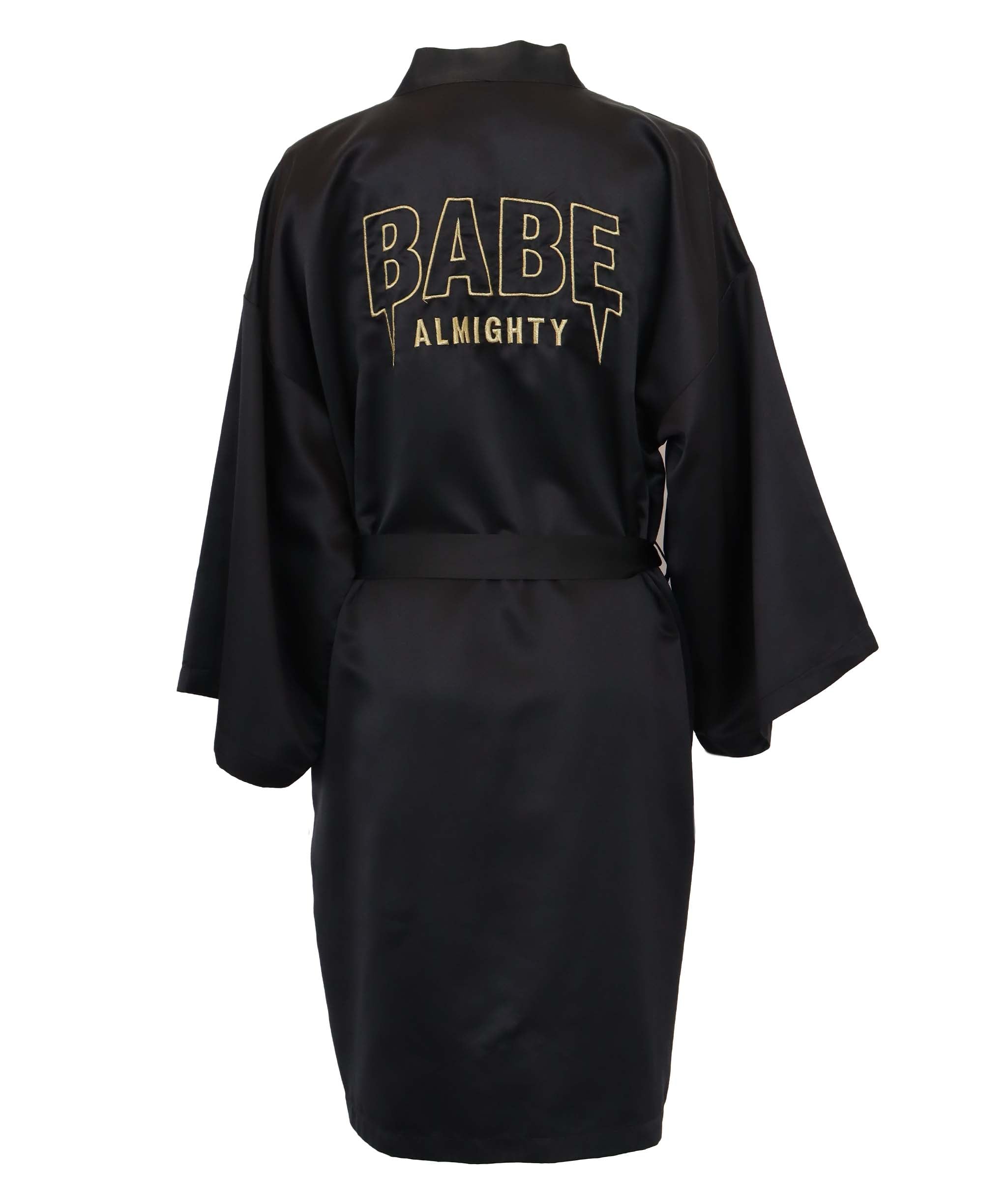 Bathrobe Typo black ASC7161