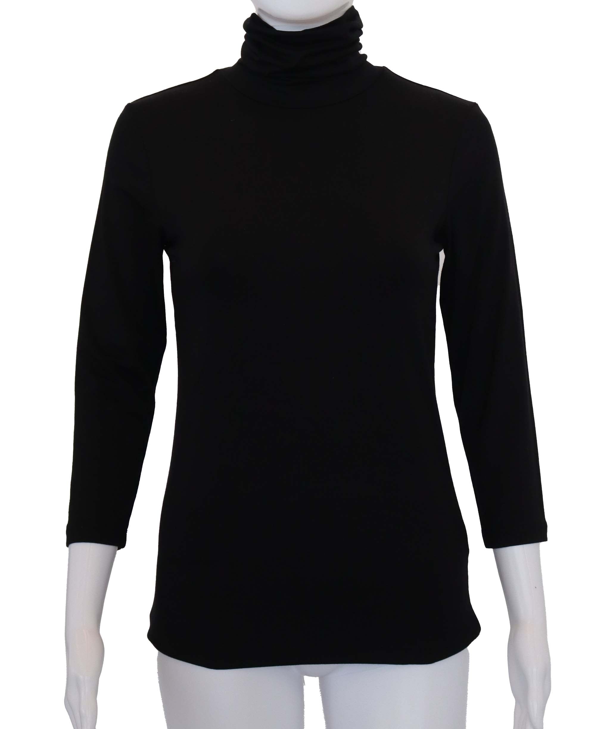 Turtle neck top L'Agence Black ASC7149