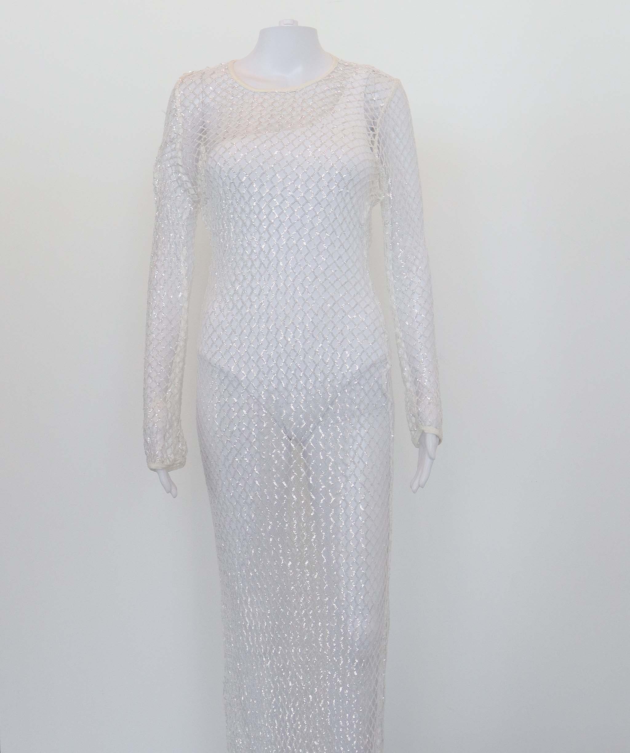 Cover up dress Delfi Collective white ASC7156