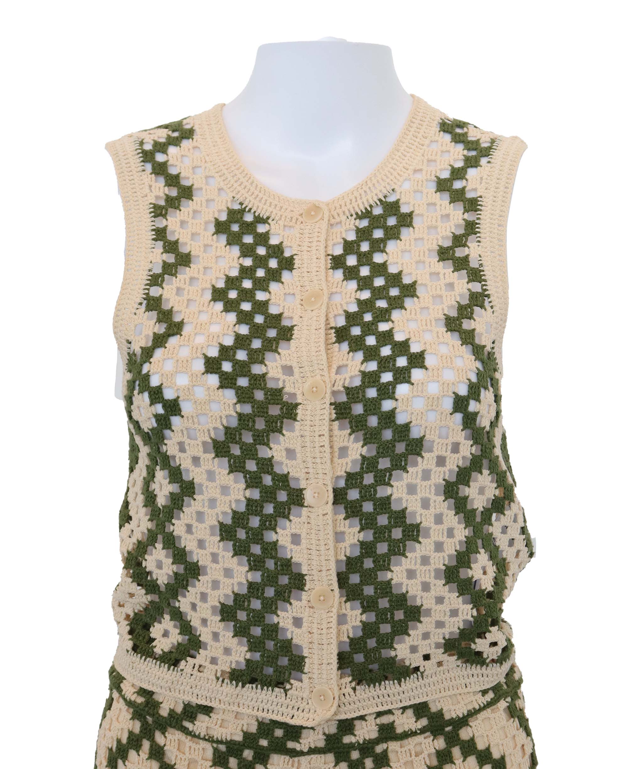 Co-ords Sandro beige green ASC7145
