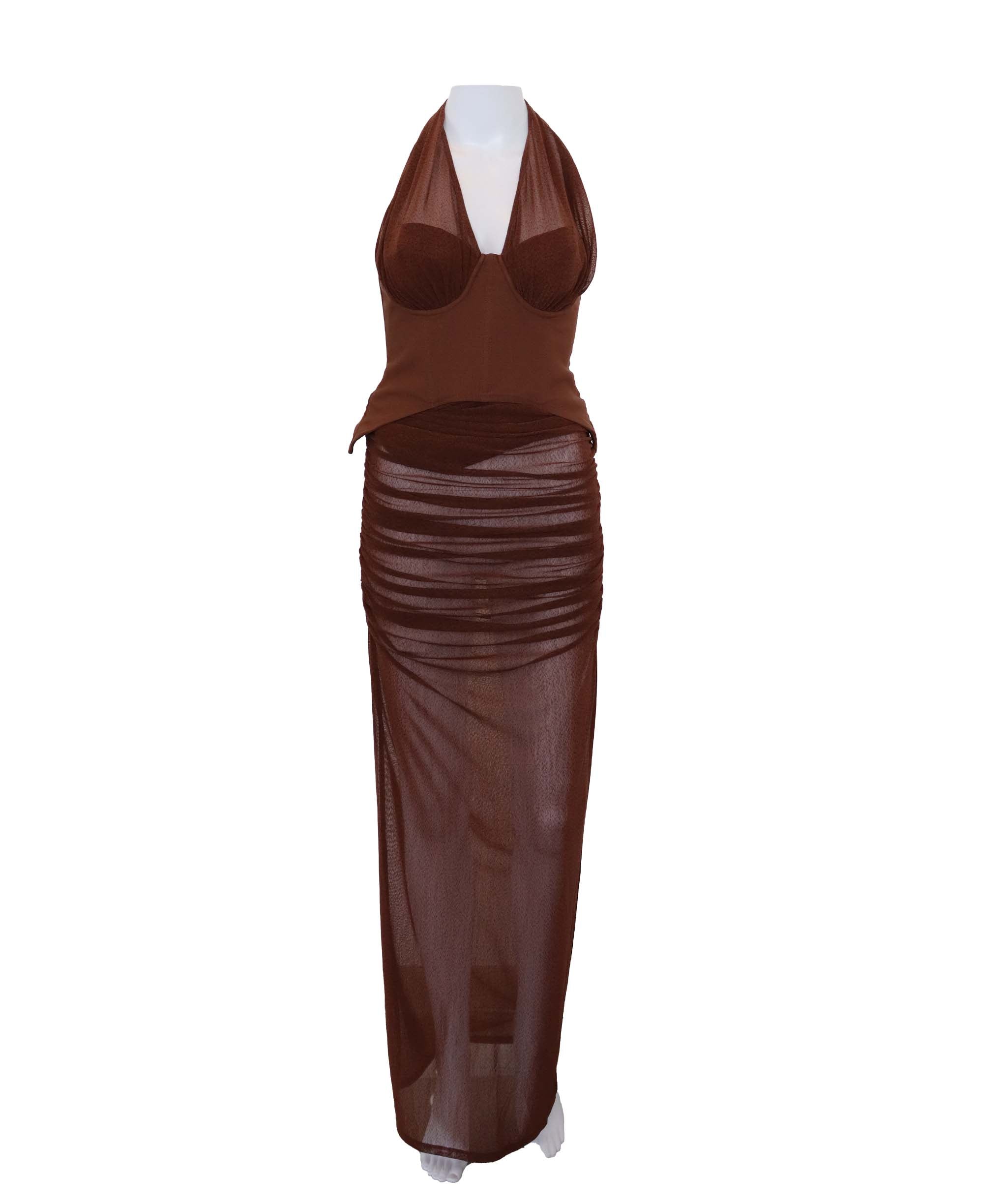 Dress Camila Coelho brown ASC7153