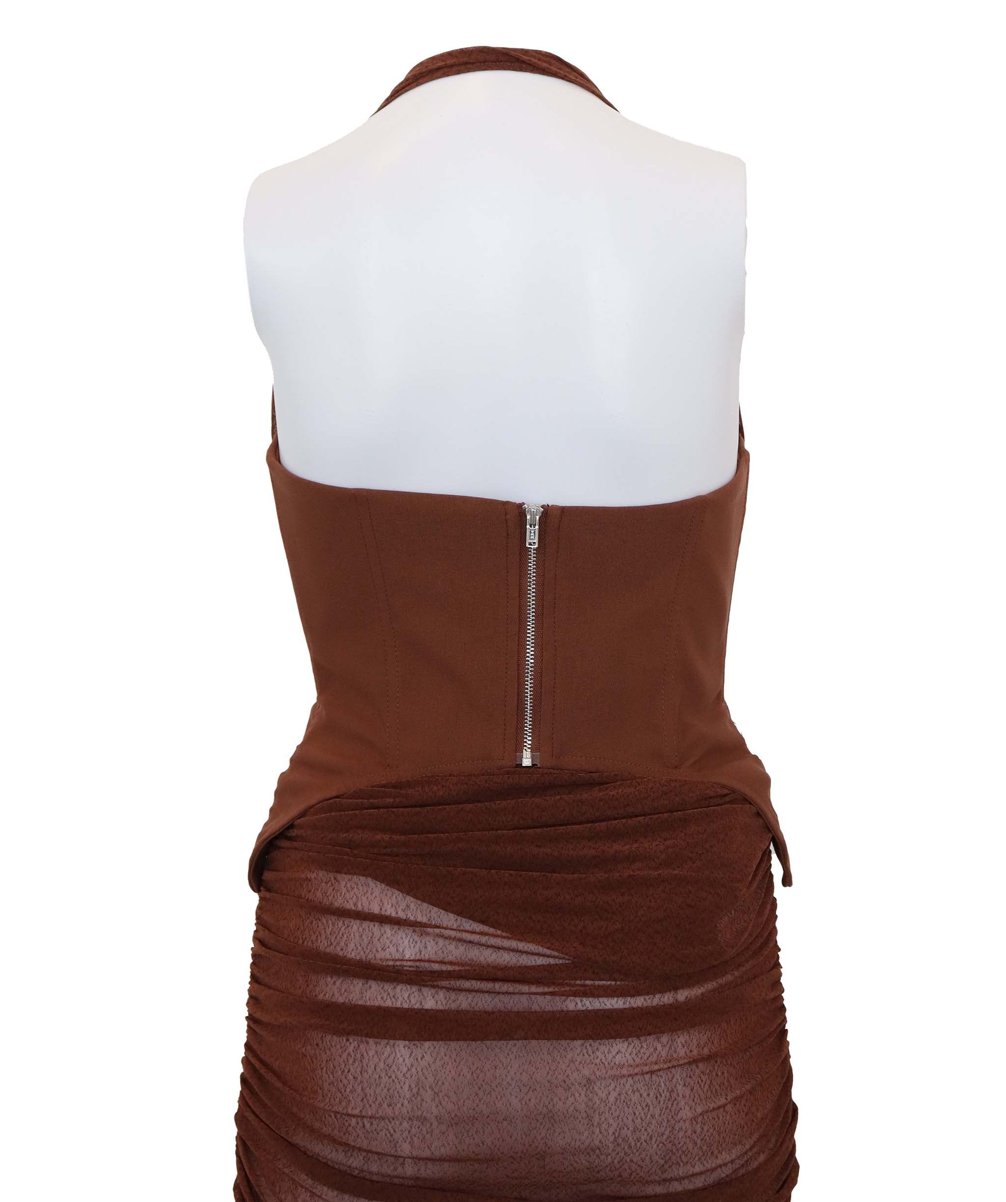 Dress Camila Coelho brown ASC7153
