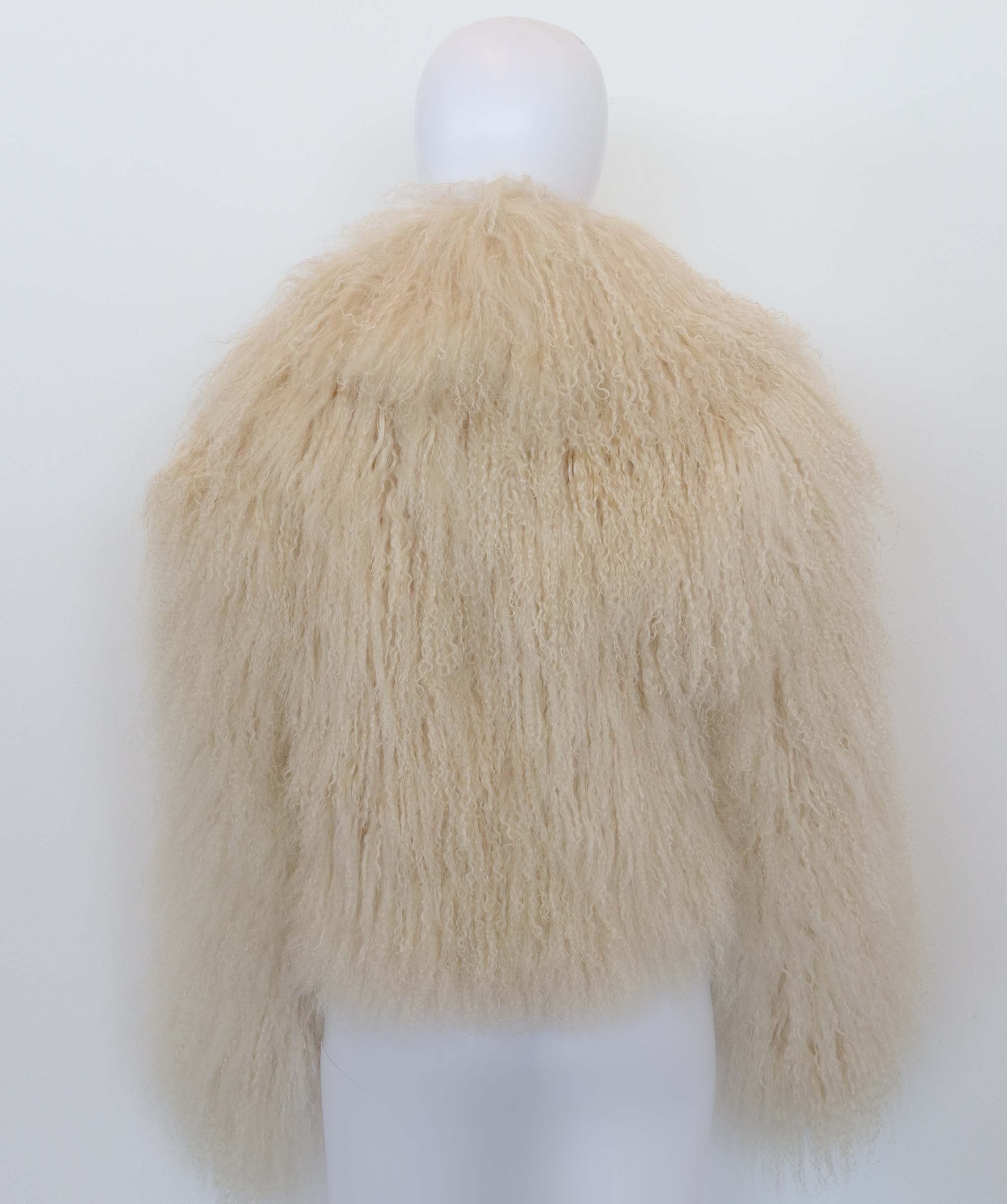 Feather coat Madame magdalena Beige ASC7137