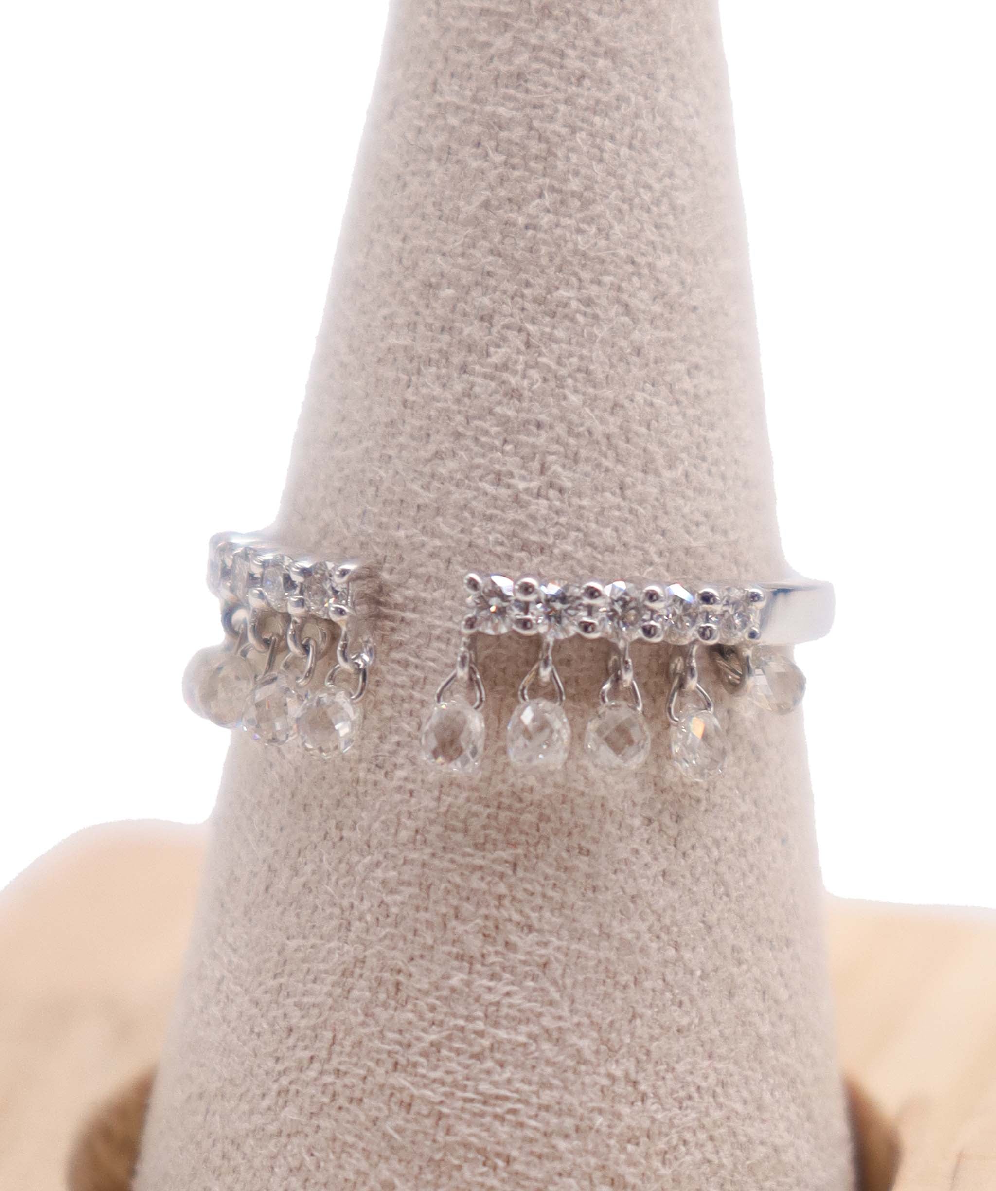 WHITE BRIOLETTE SMALL DIAMONDS R4051