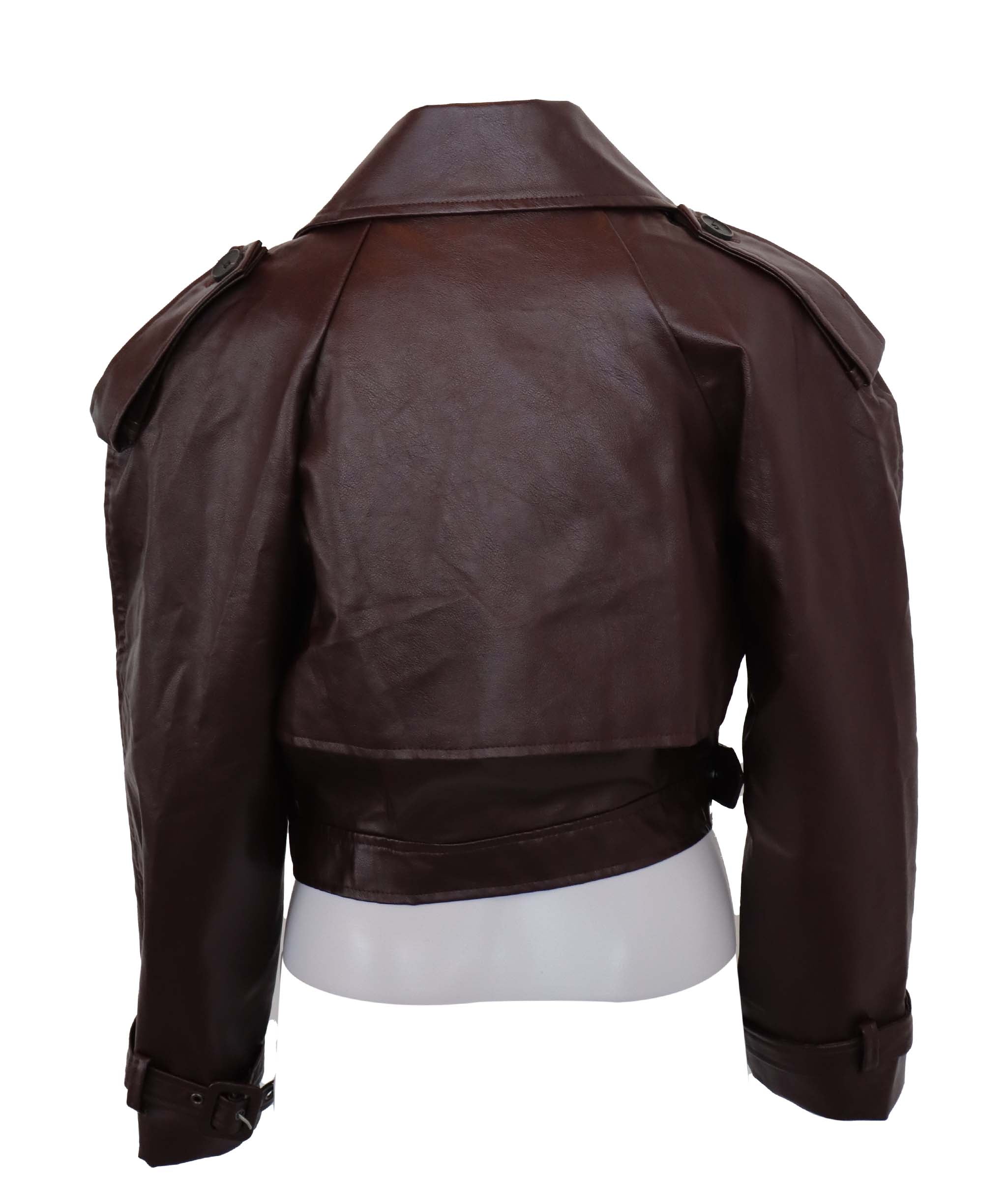 Leather jacket Madame magdalena Brown ASC7135