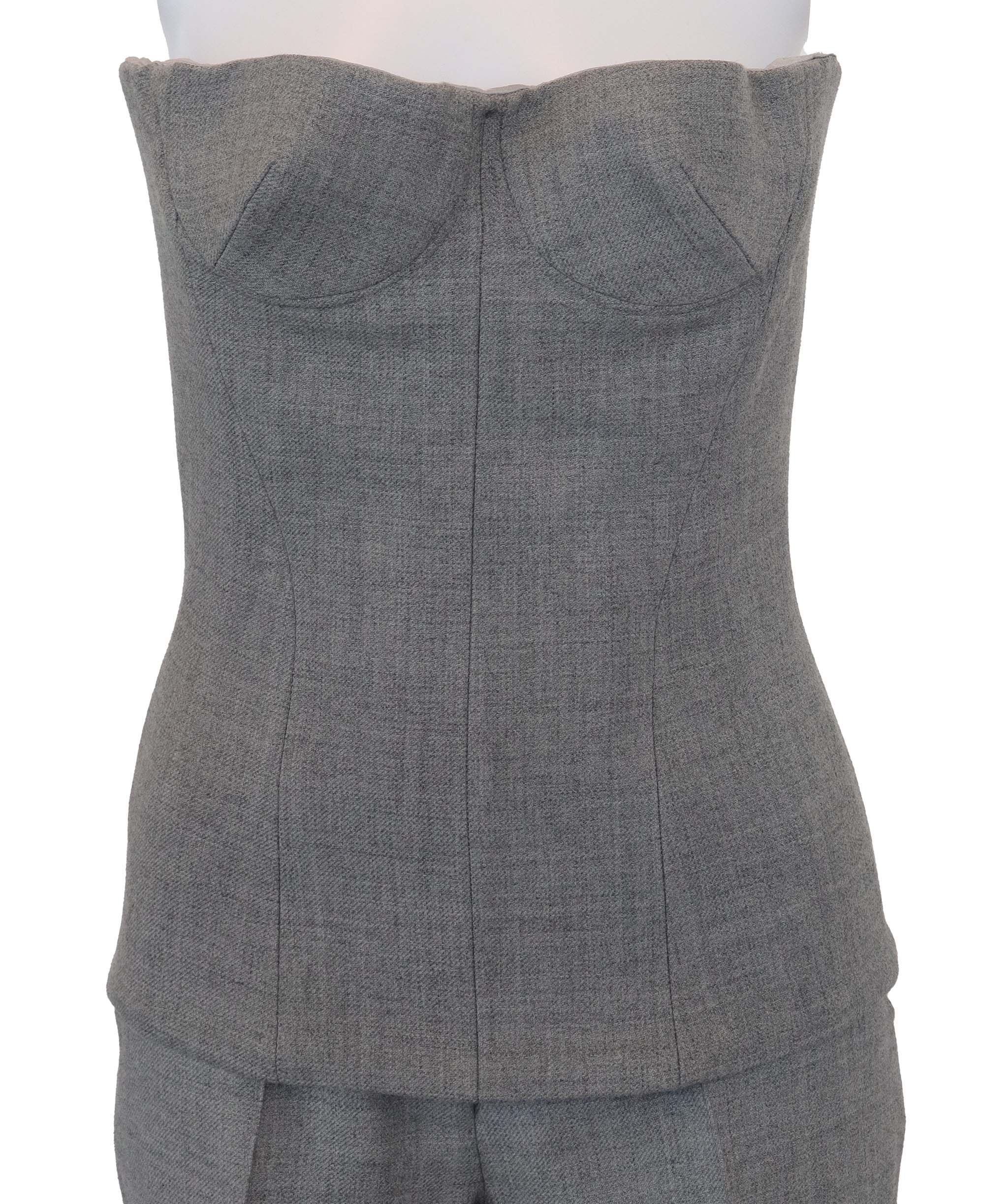 set trouser jacket tube Alex Perry grey ASC7178