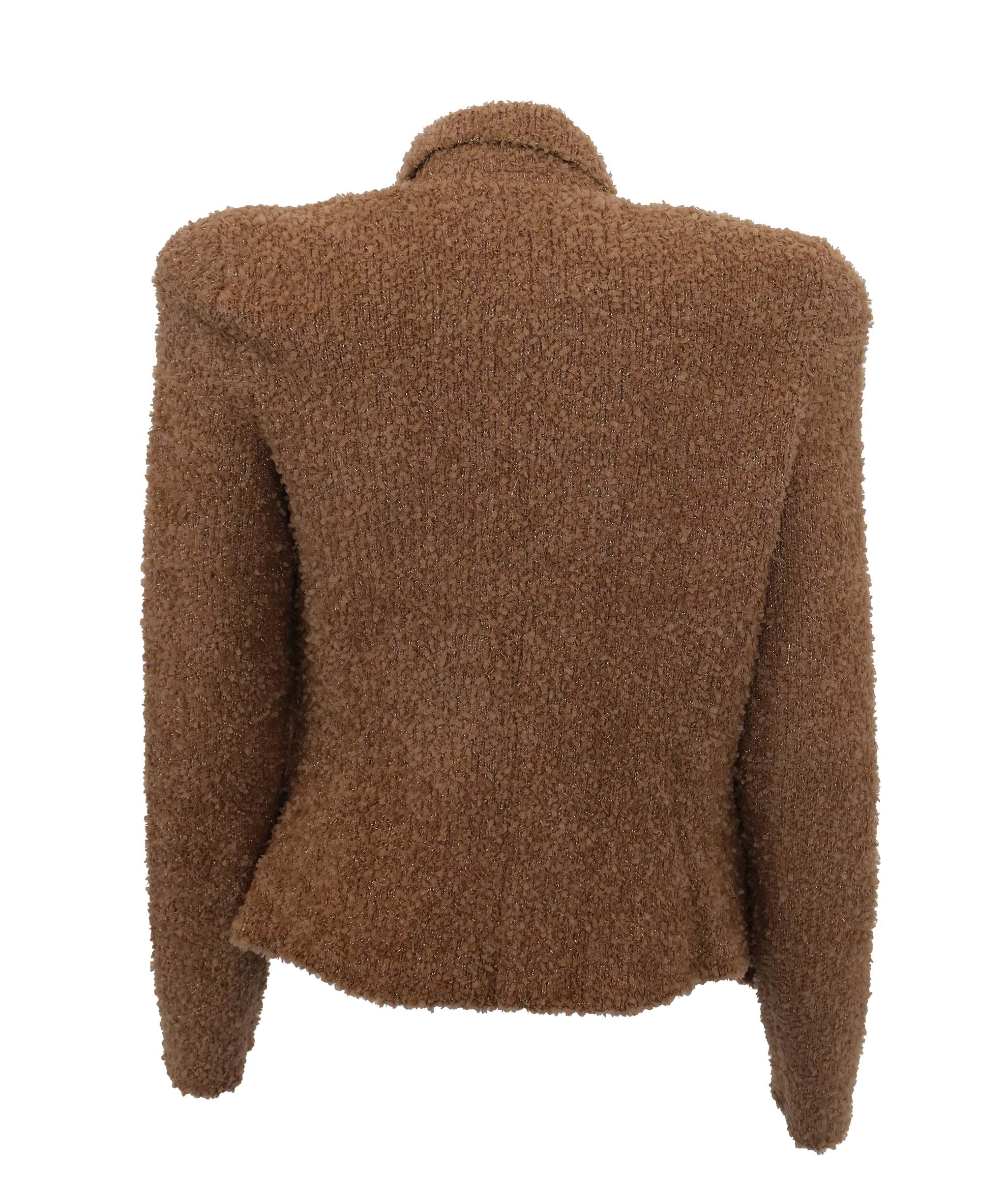 Wool coat L'Agence gold brown ASC7136