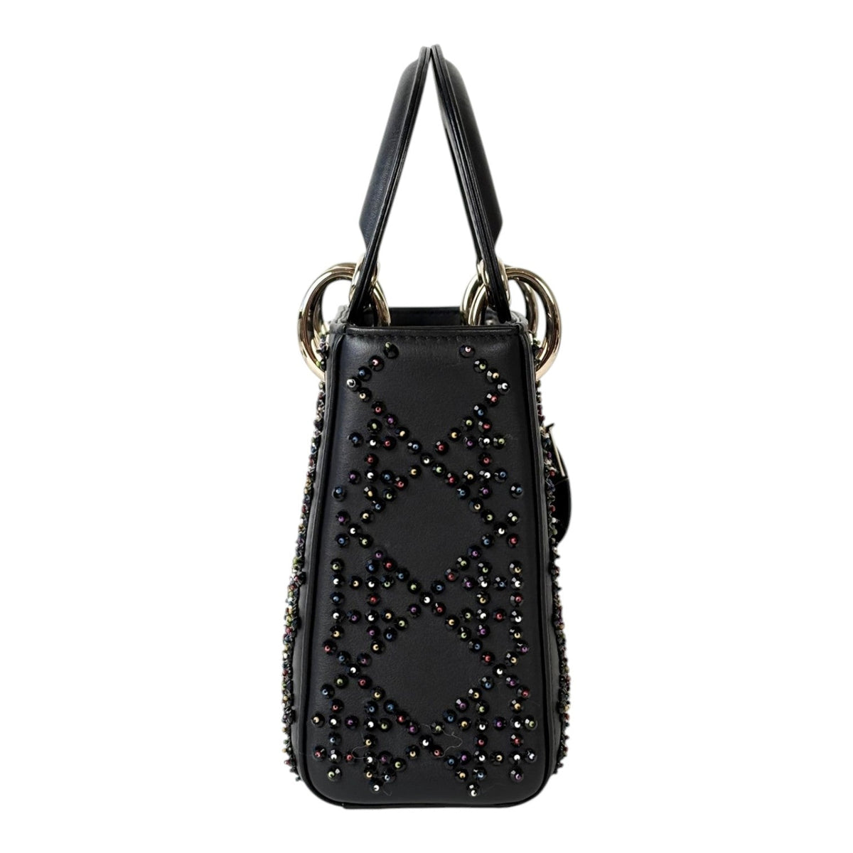Dior Lady Black Mini with Detailed Embroidery