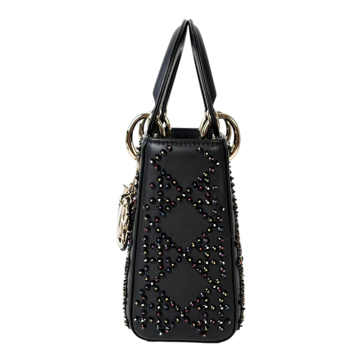Dior Lady Black Mini with Detailed Embroidery