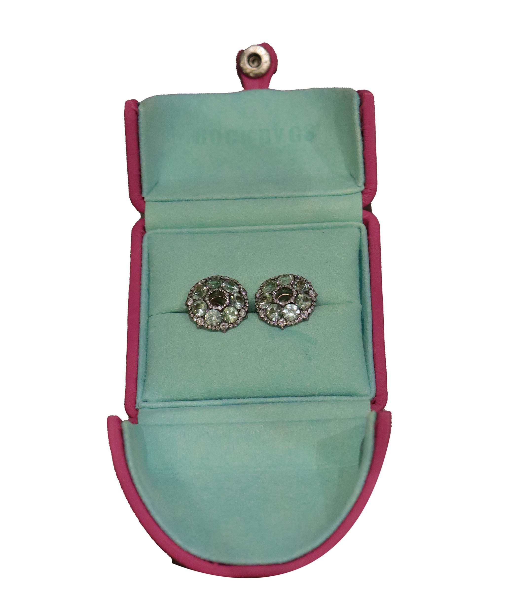 Green tourmaline earring AGC3690