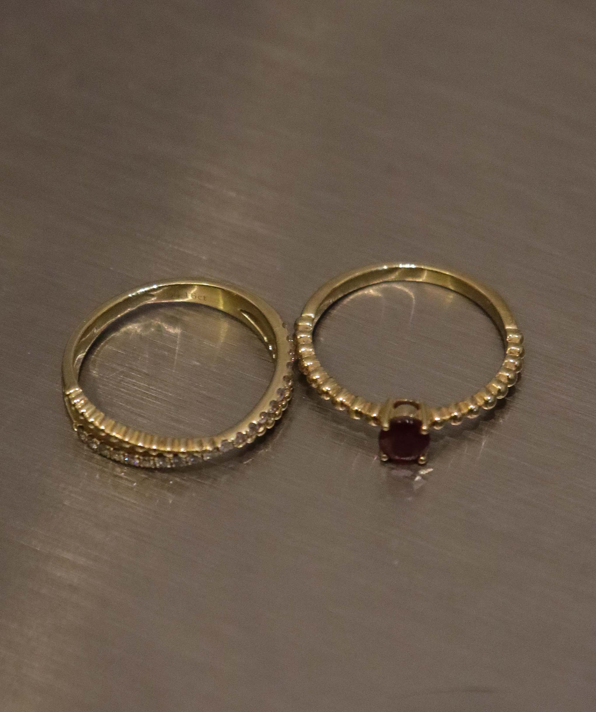 Pigeon Bloody Ruby and Diamond size us 5 AGC3694