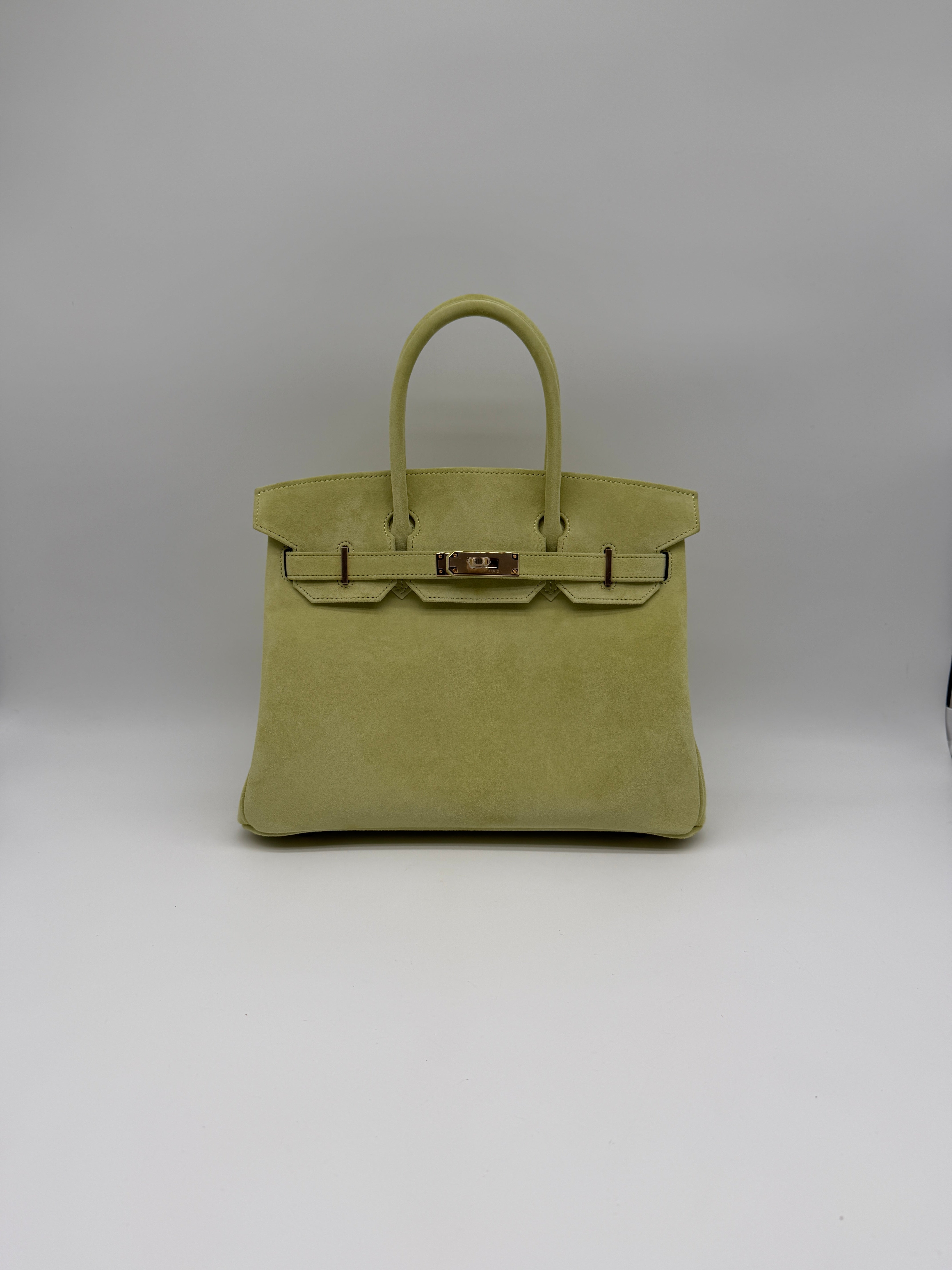 Hermès Birkin 30 Tilleul Doblis Permabrass Hardware