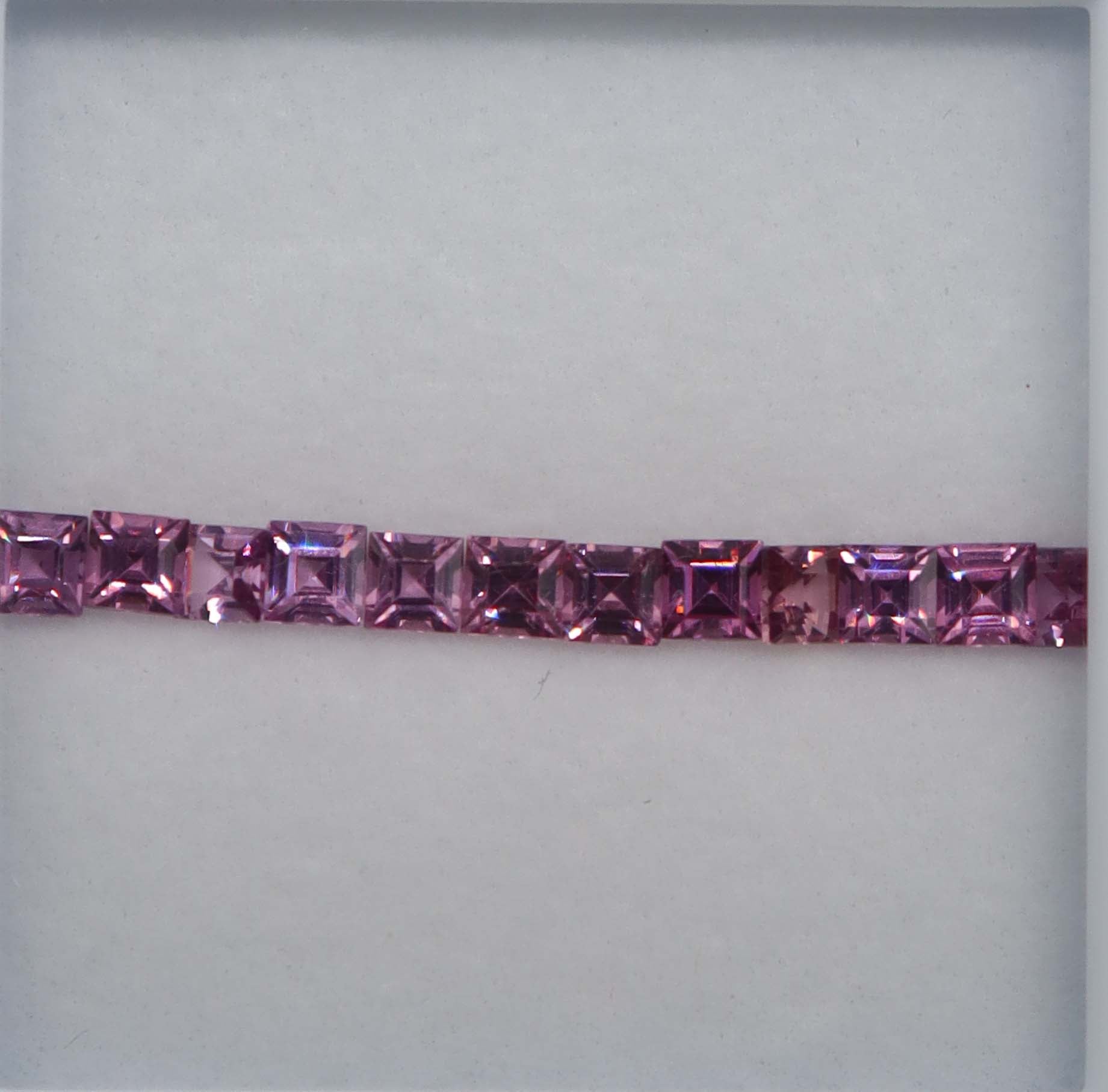 2.20ct Rhodolite Princess 12pcs DXBCS2261