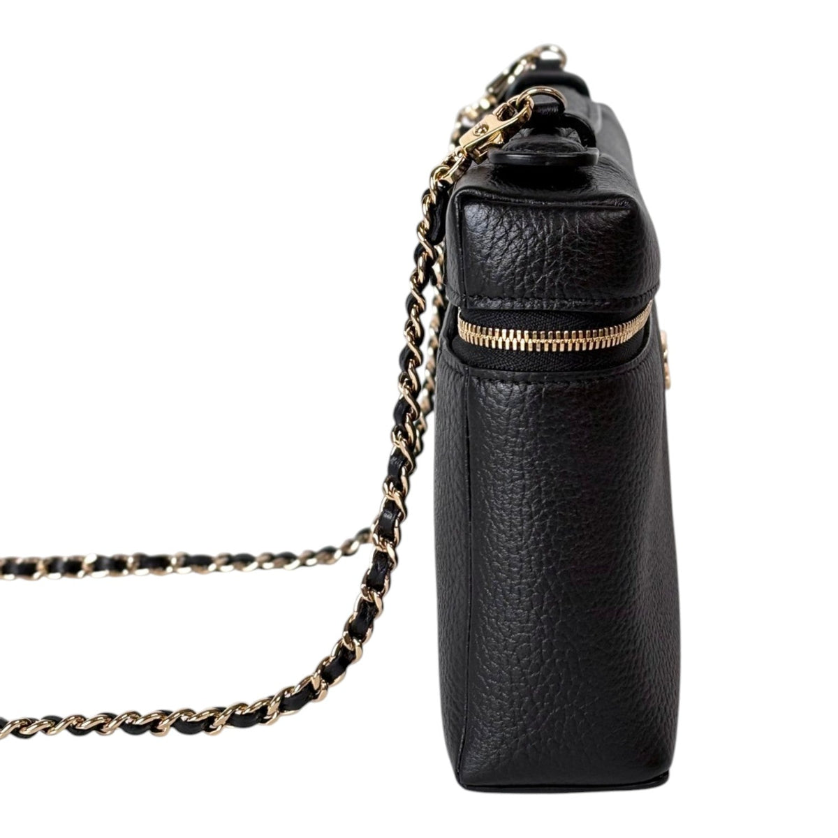 Chanel Large Black Large Top Handle Vanity Bag