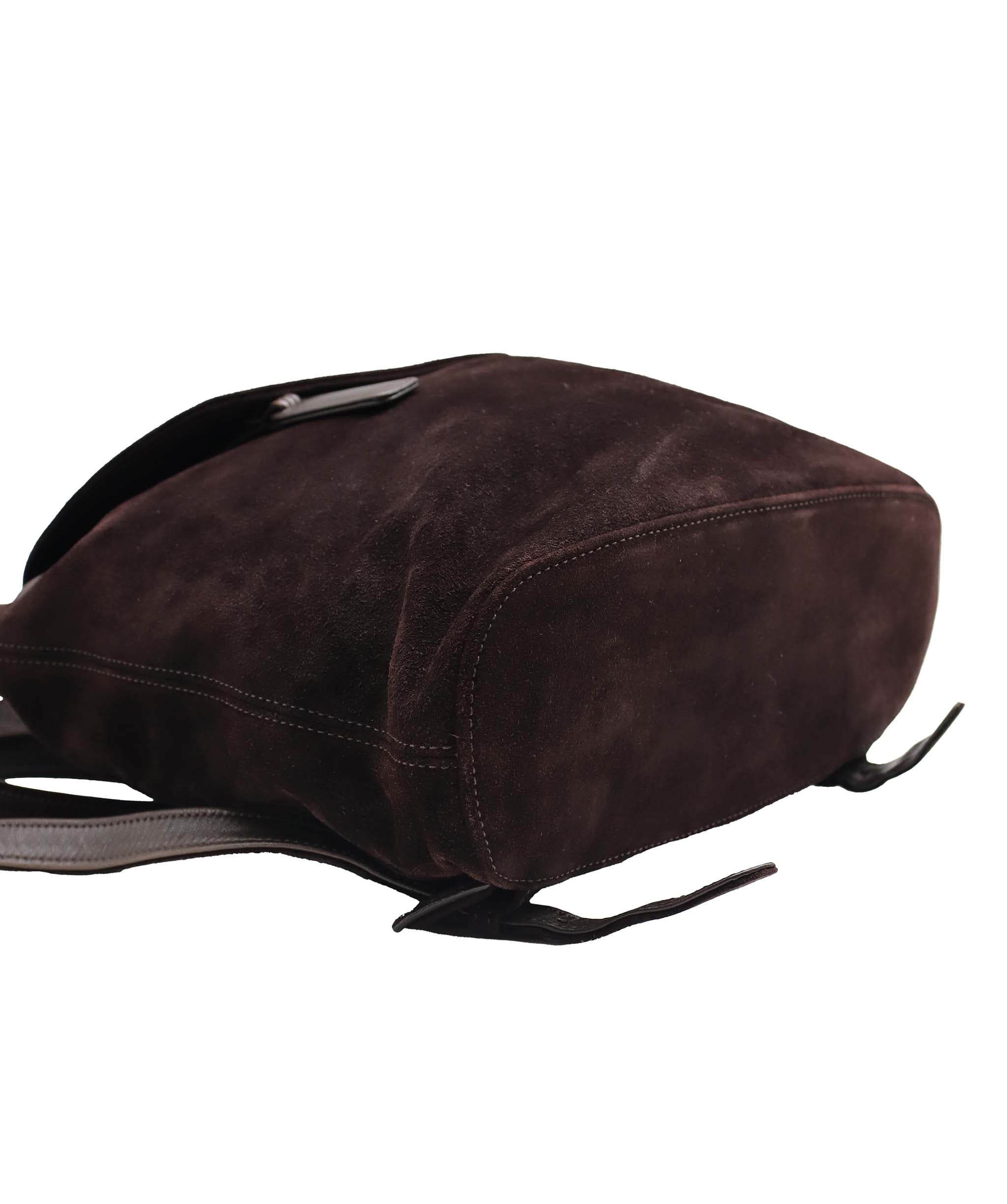 Chanel CC Suede Backpack Brown DXBS6082