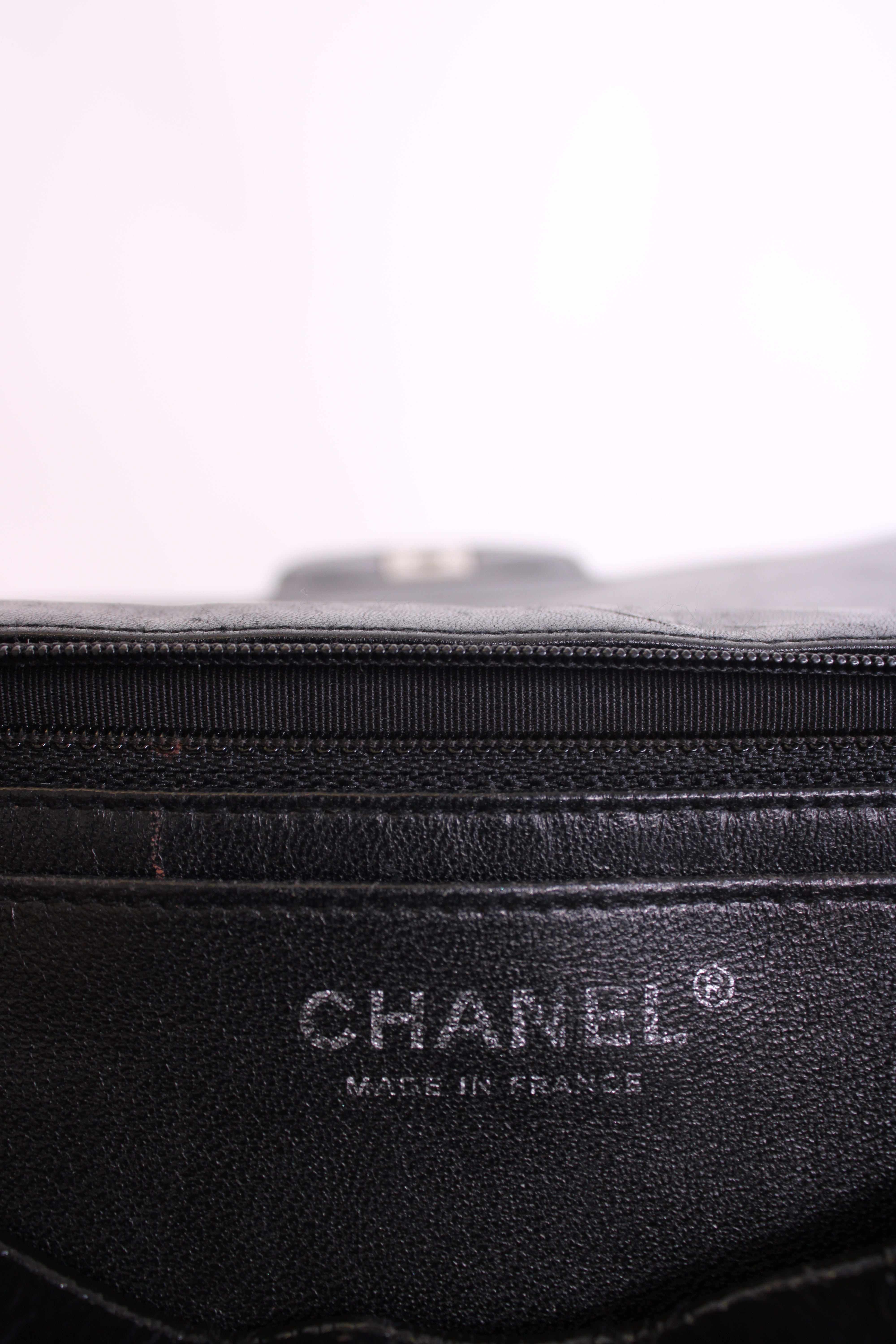 Chanel Patent Medium Classic Flap Bag Black