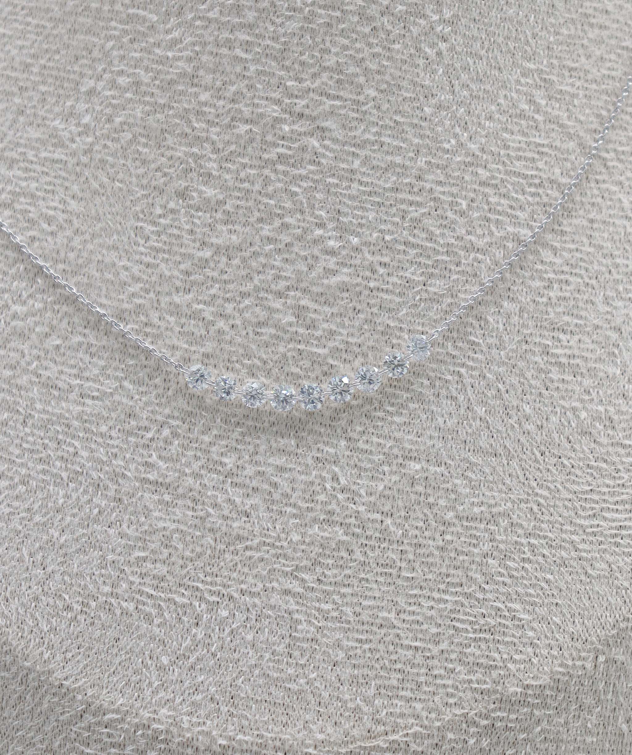 By Sabrina the twilight necklace -1.00ct Gold-1.58g 40cm C12970