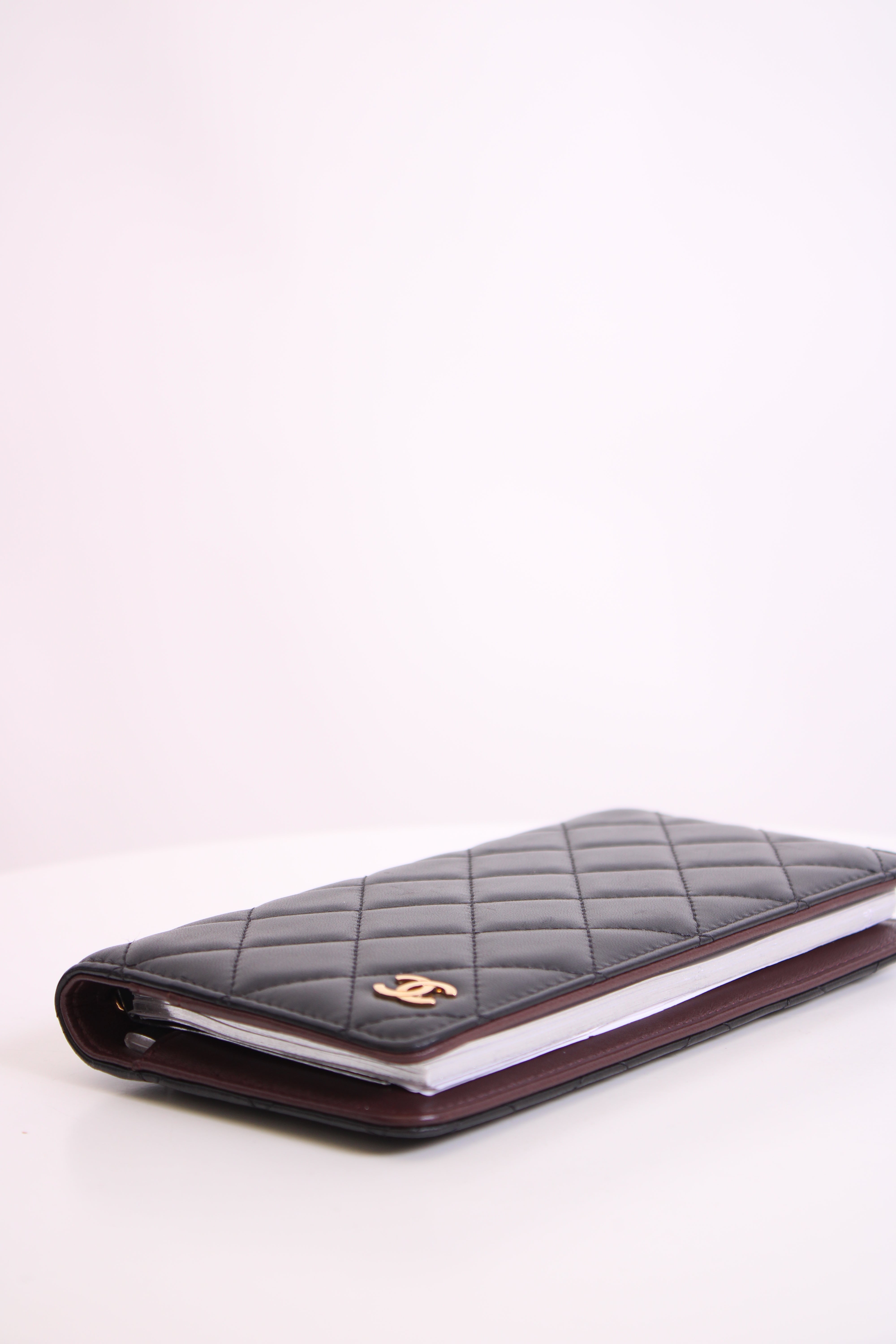 Chanel Quilted Lambskin Agenda Black