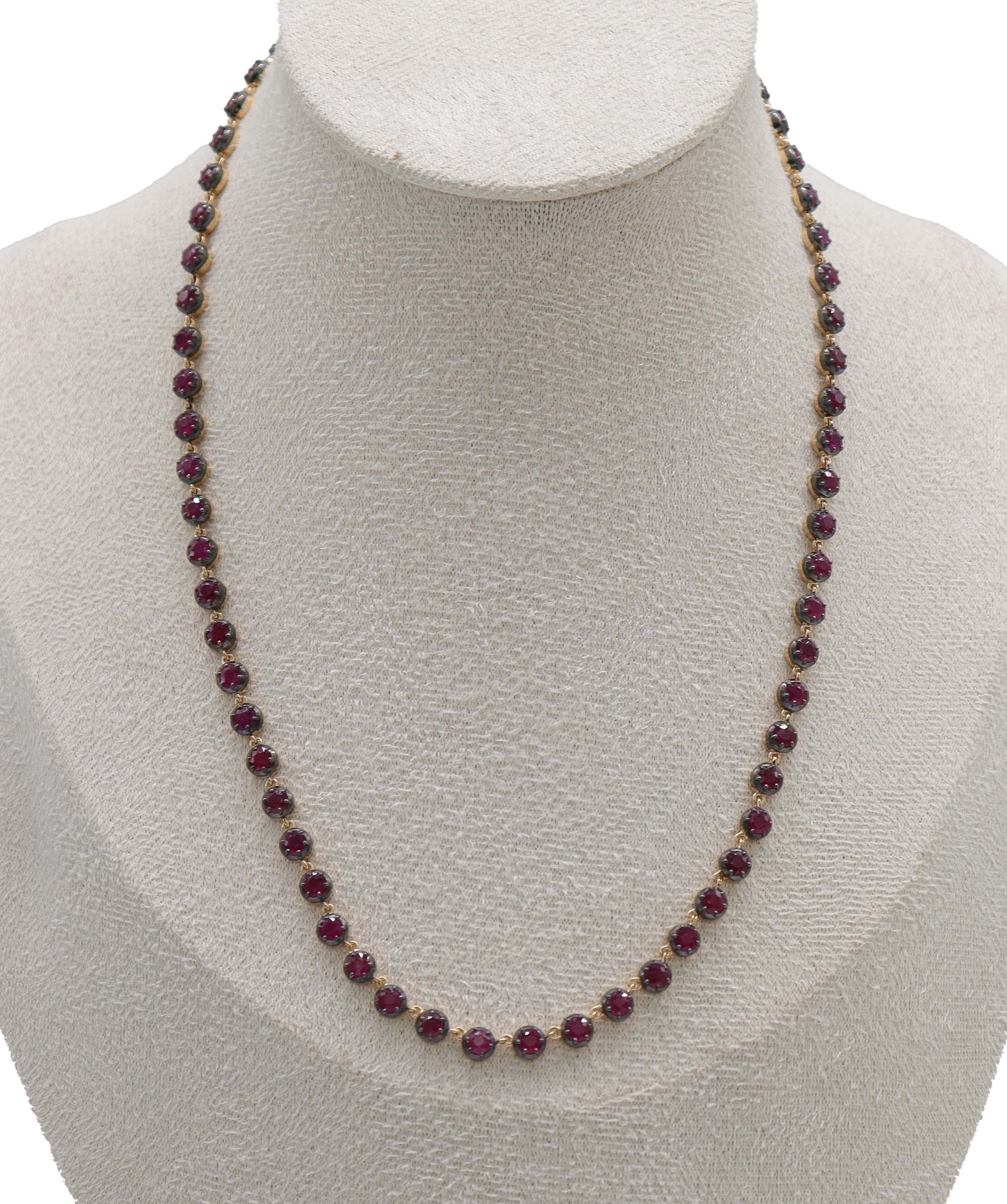 By Sabrina the oracle necklace TW-13.75ct Gold-25.21g 17" Ruby C13013