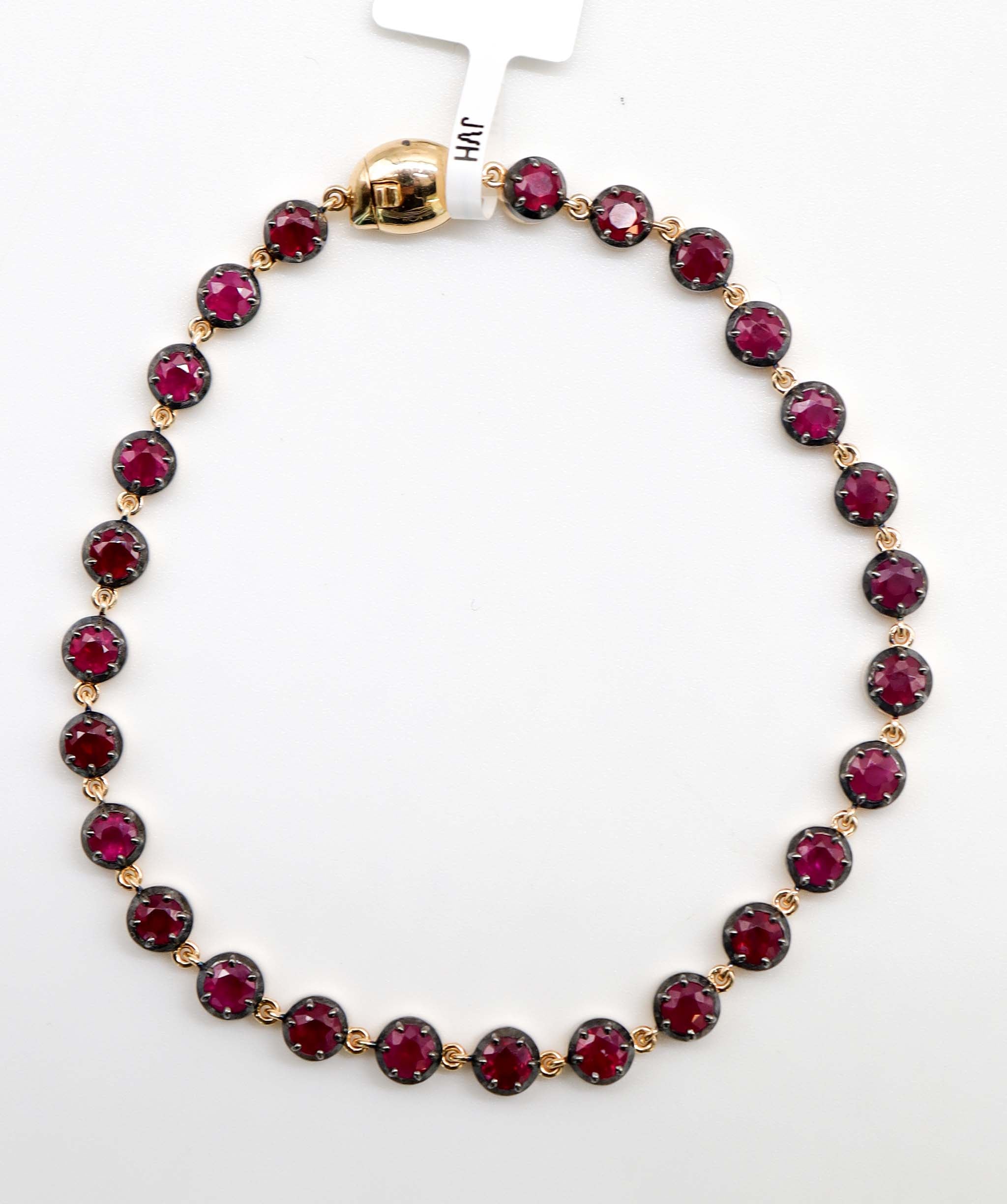 By Sabrina the oracle Bracelet TW-5.66ct Gold-10.83g 18cm Ruby B3668