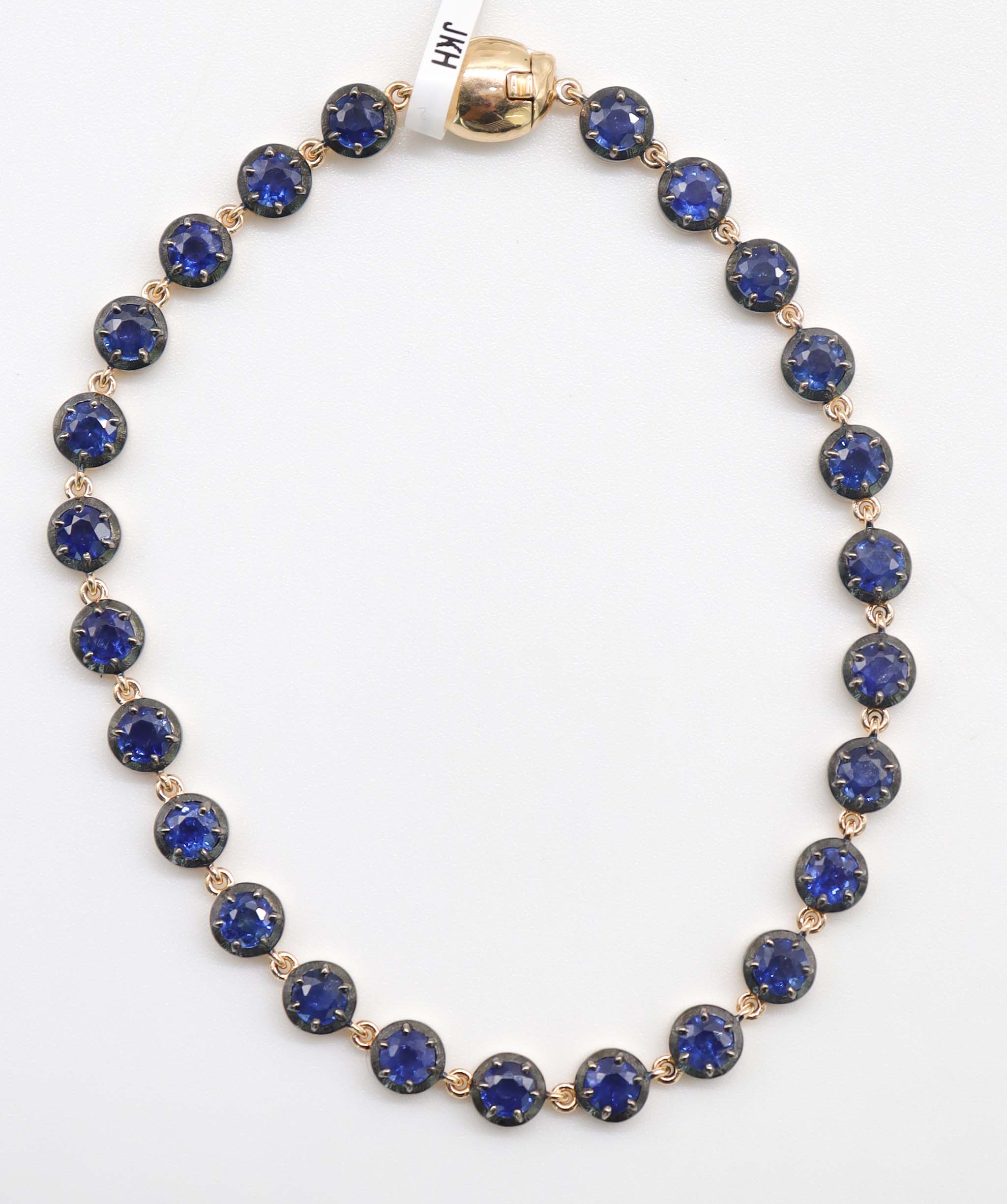 By Sabrina the Sovereign bracelet TW-5.21ct Gold-10.91g 18cm Blue Sapphire B3666