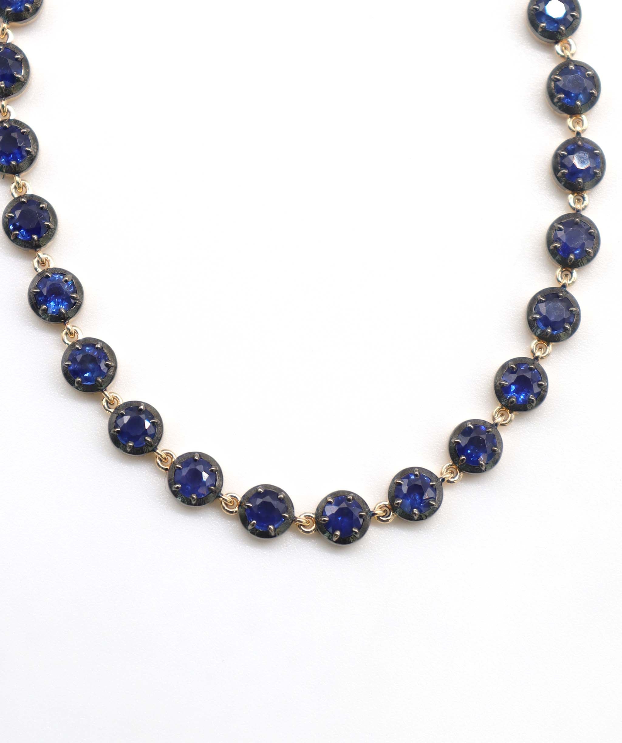By Sabrina the Sovereign bracelet TW-5.21ct Gold-10.91g 18cm Blue Sapphire B3666