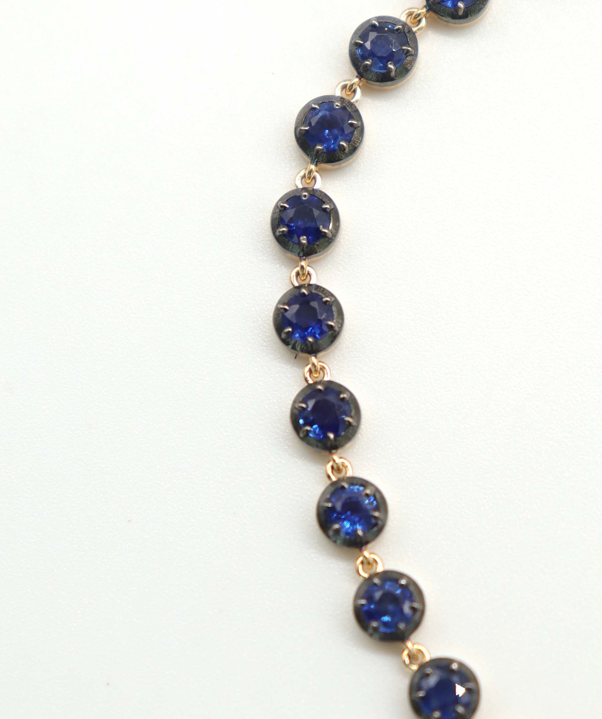 By Sabrina the Sovereign bracelet TW-5.21ct Gold-10.91g 18cm Blue Sapphire B3666