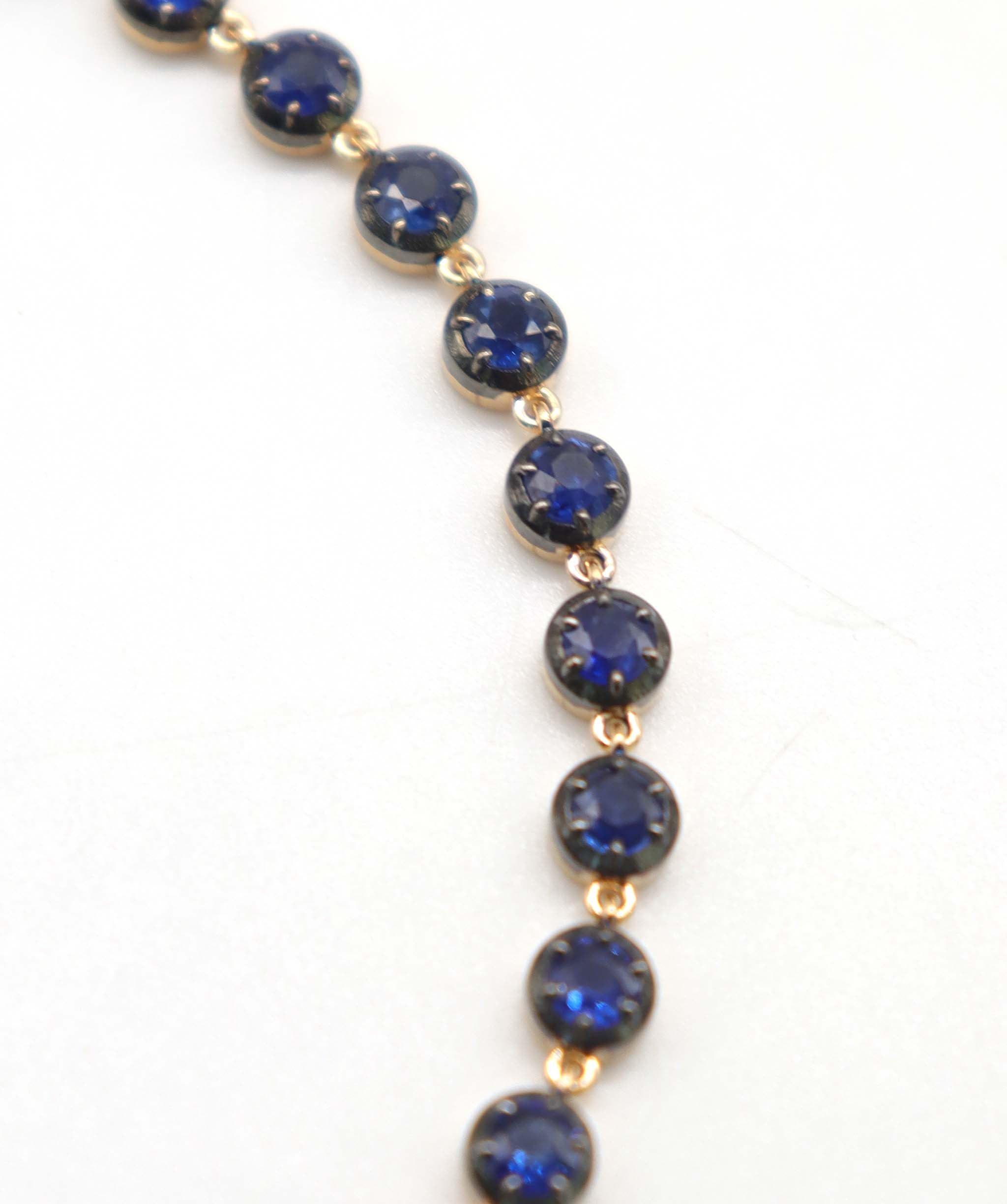 By Sabrina the Sovereign bracelet TW-5.21ct Gold-10.91g 18cm Blue Sapphire B3666