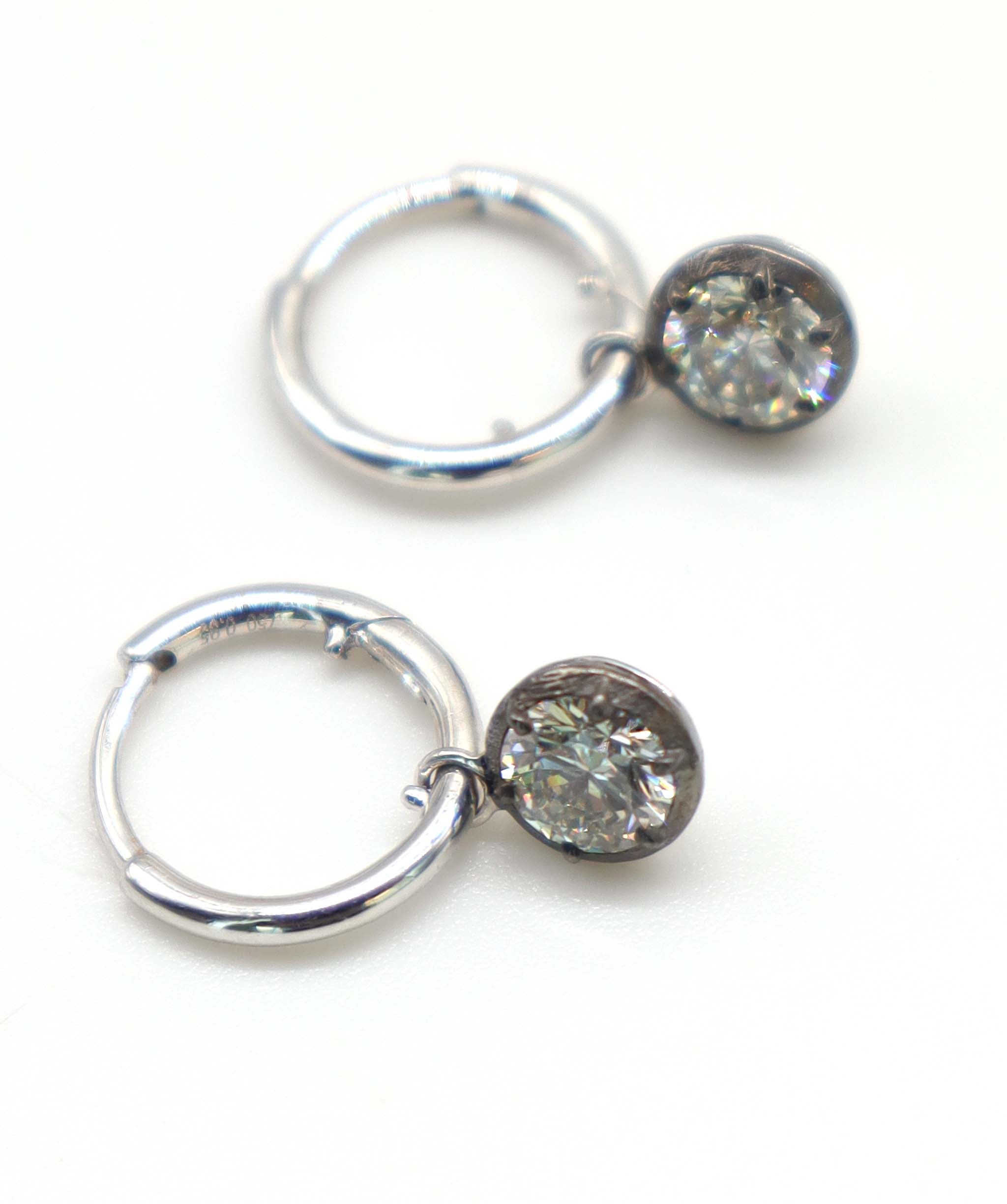 By Sabrina the regal earring TW-0.95ct Gold-2.03g 4.80mm E7935