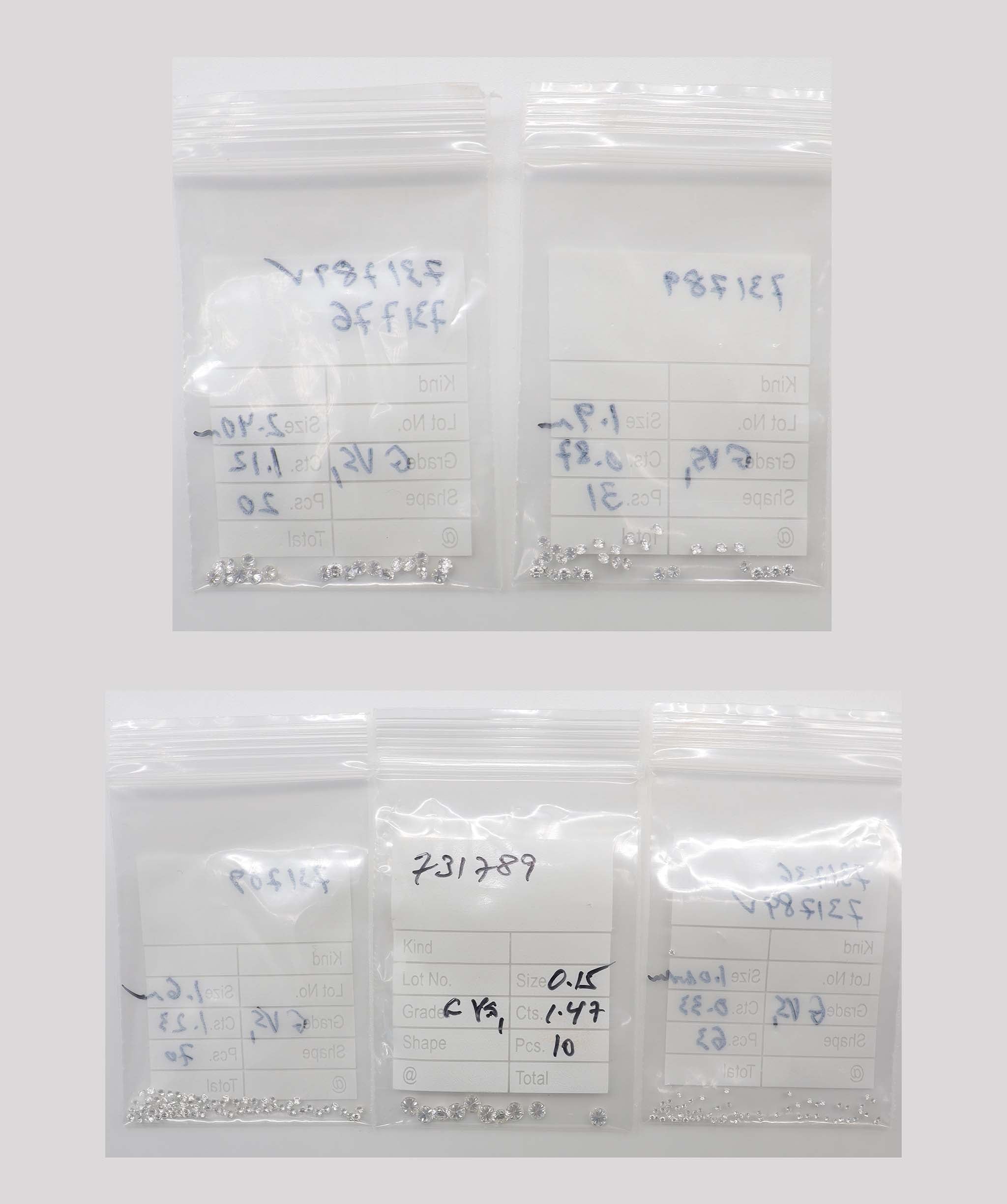 5.02cts G VS CALIBRATED Diamonds DXBN0617