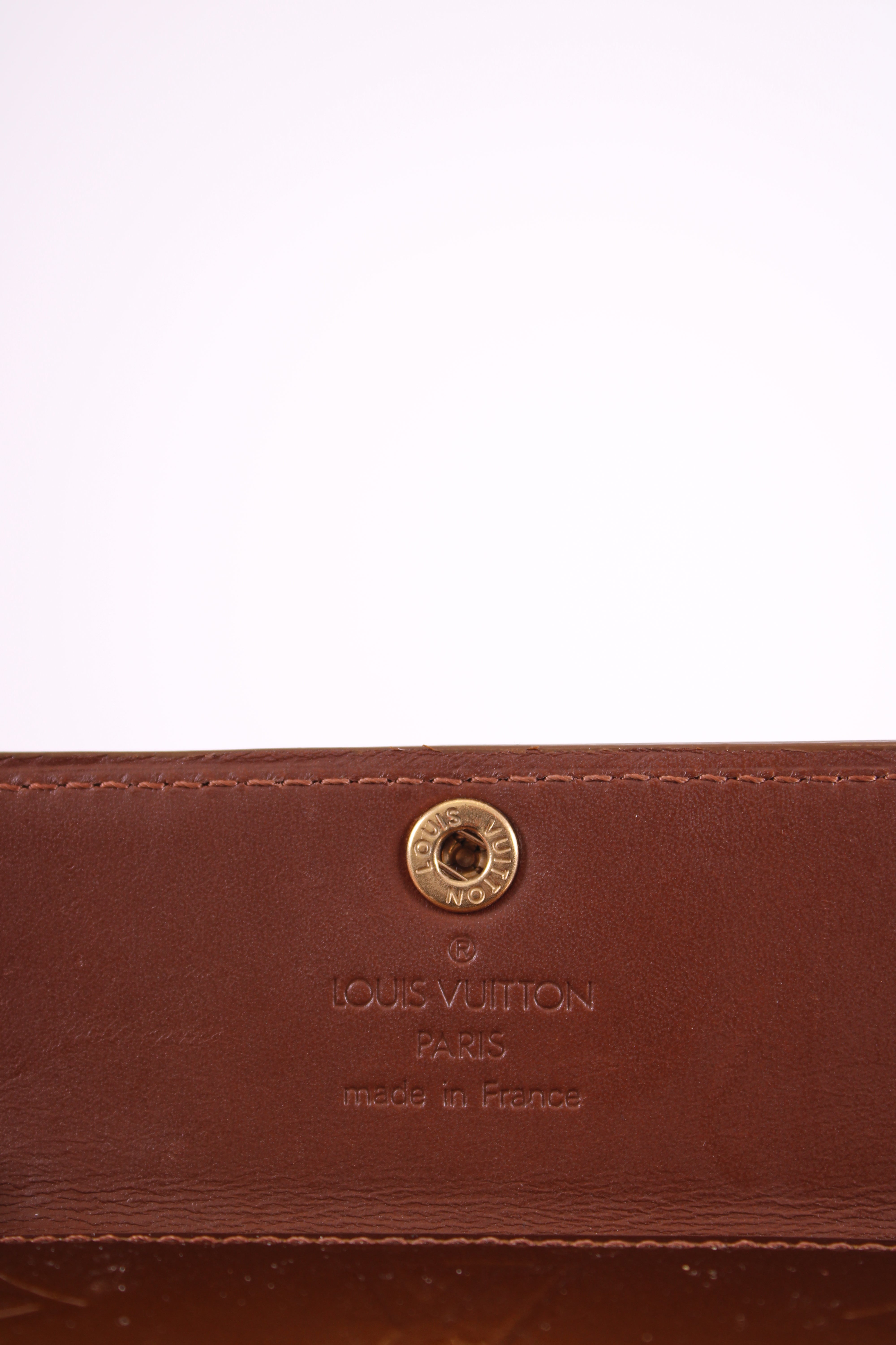 Louis Vuitton Monogram Vernis Coin Wallet Bronze
