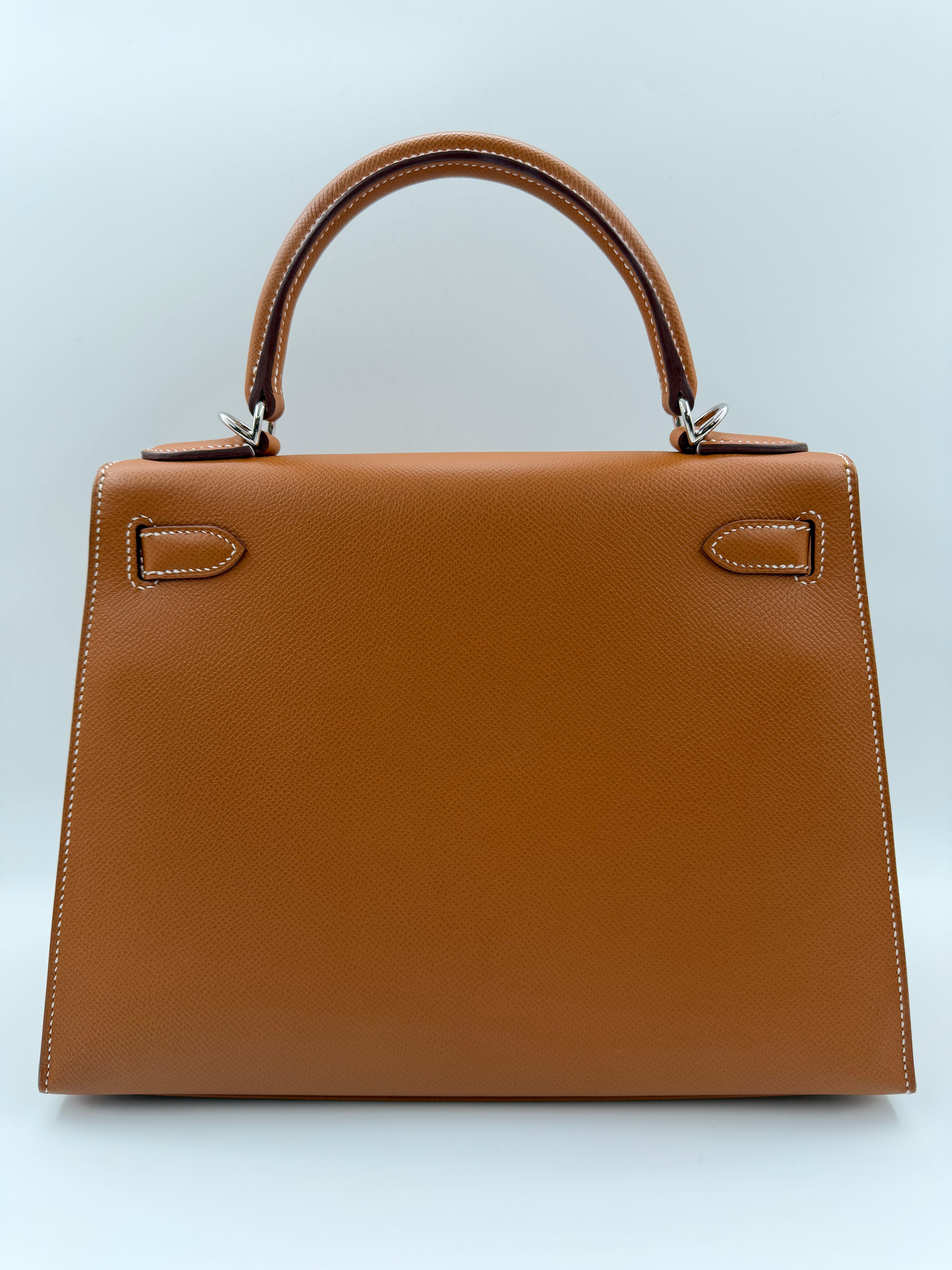 *LONDON LOCATED* HERMÈS KELLY 28CM GOLD Epsom Leather with Palladium Hardware