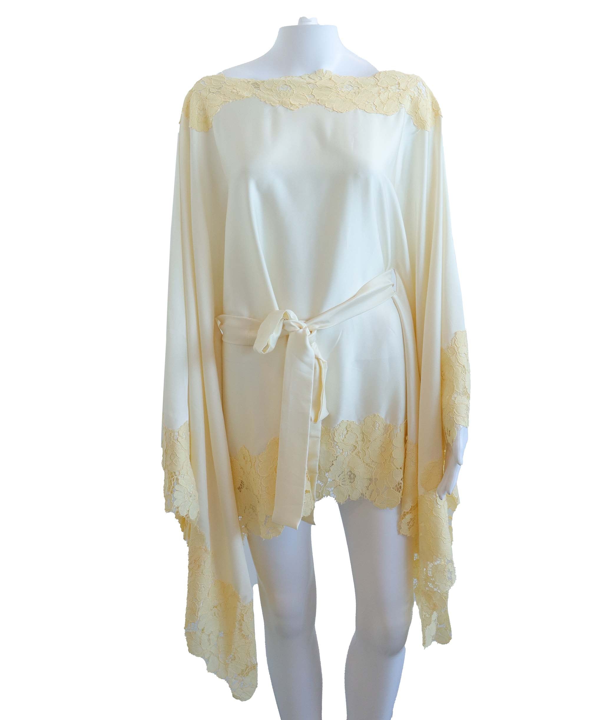 Cream Top Lace with Belt AGC3766