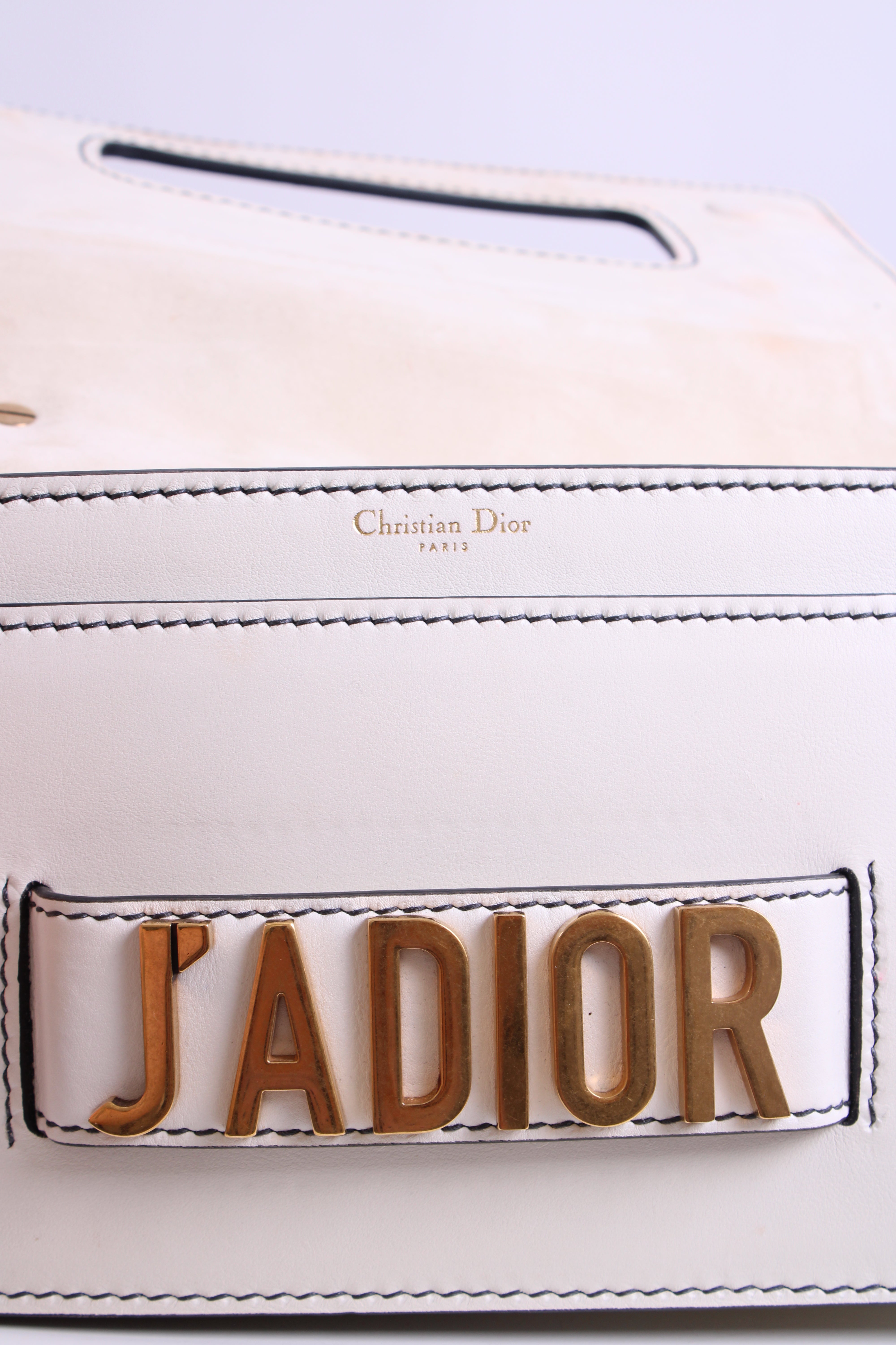 Christian Dior J'Adior Chain Flap Handbag Cream