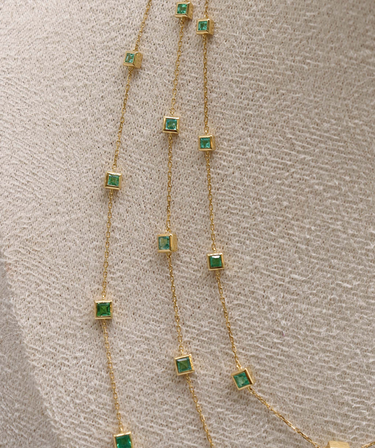 Paraiba Gold Stack Necklace DXBS6770