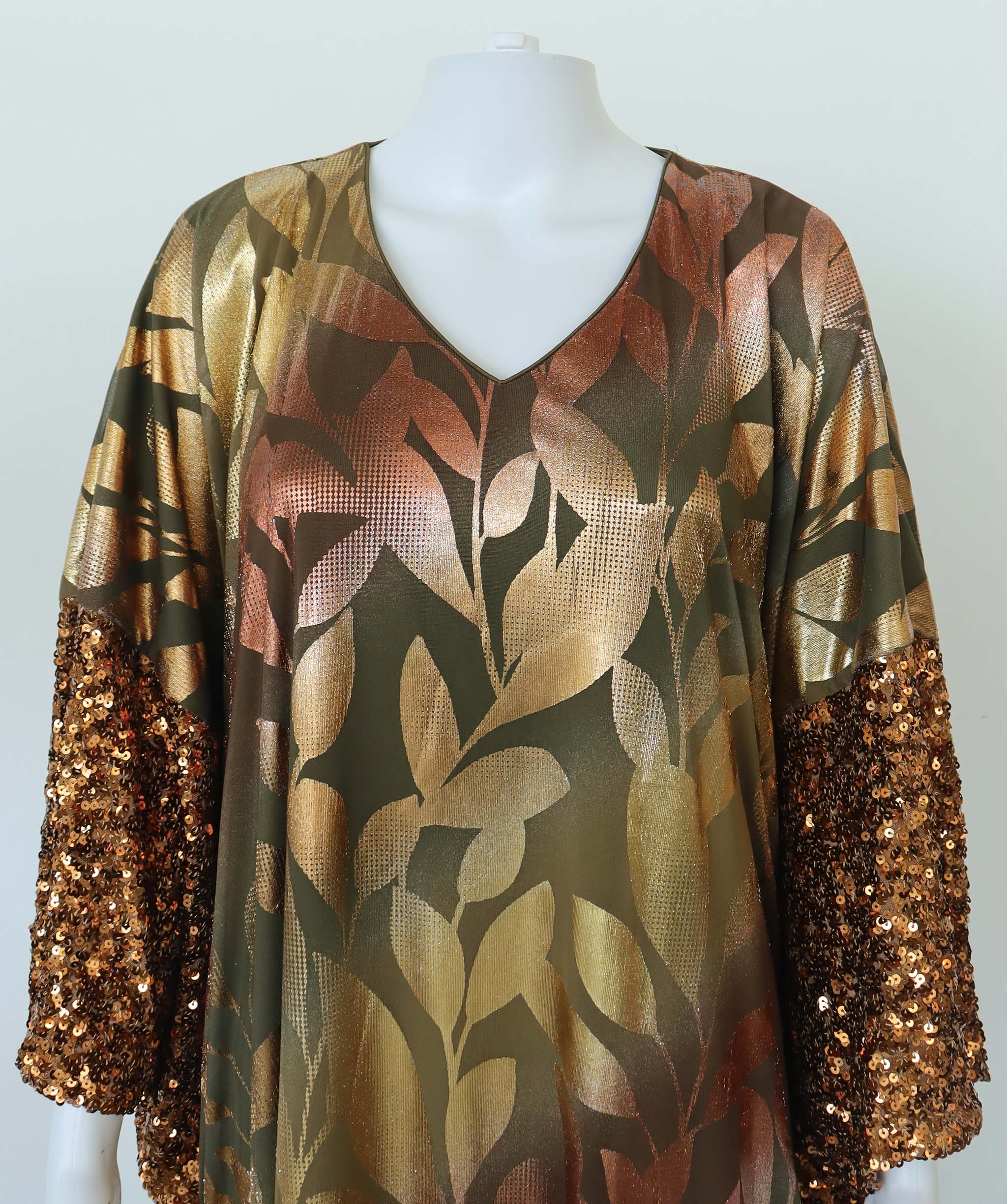 TROPICAL KAFTAN BRONZE SIZE OS ASC7065