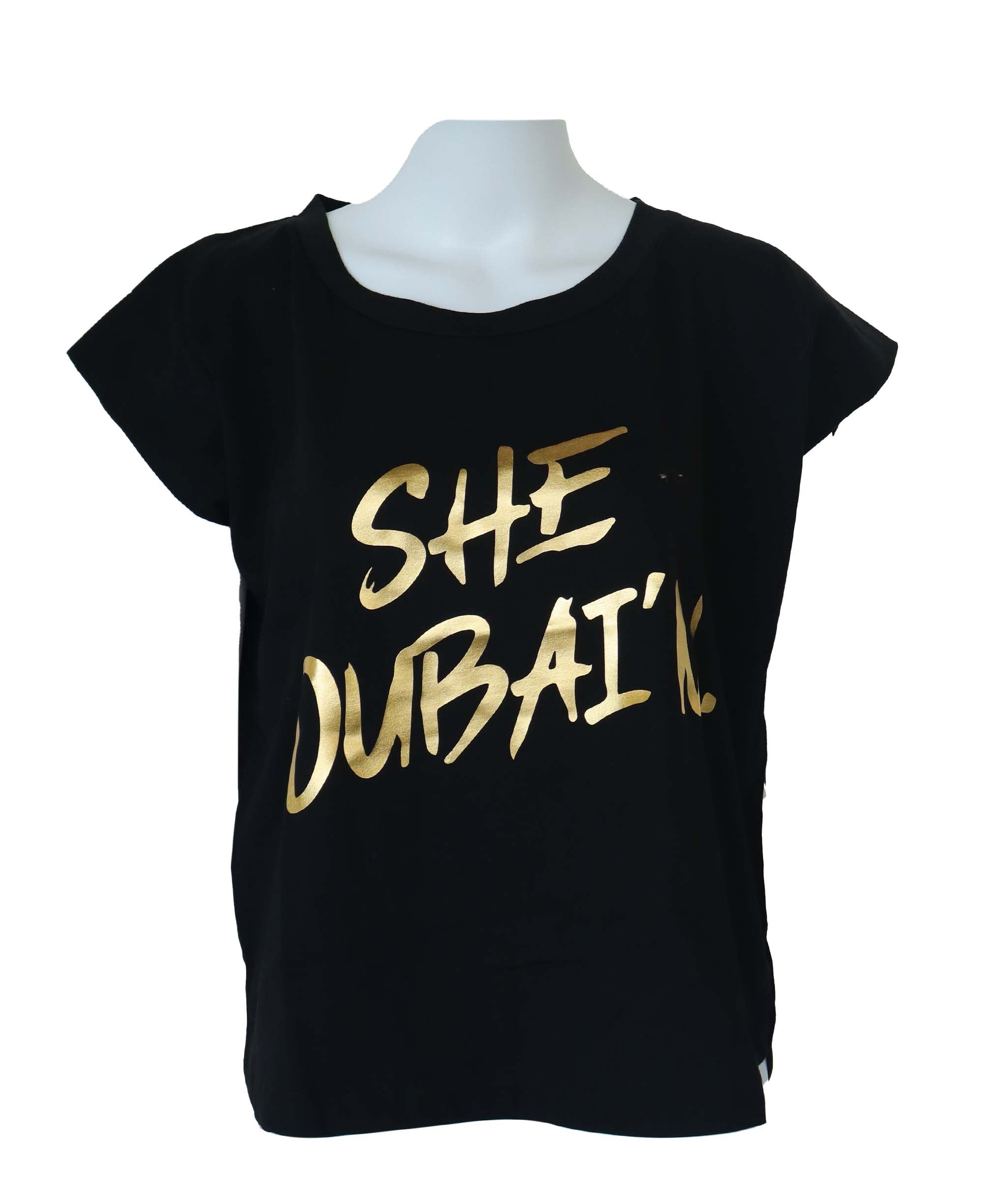 SHE DUBAIN BLACK/ GOLD SIZE S ASC7119
