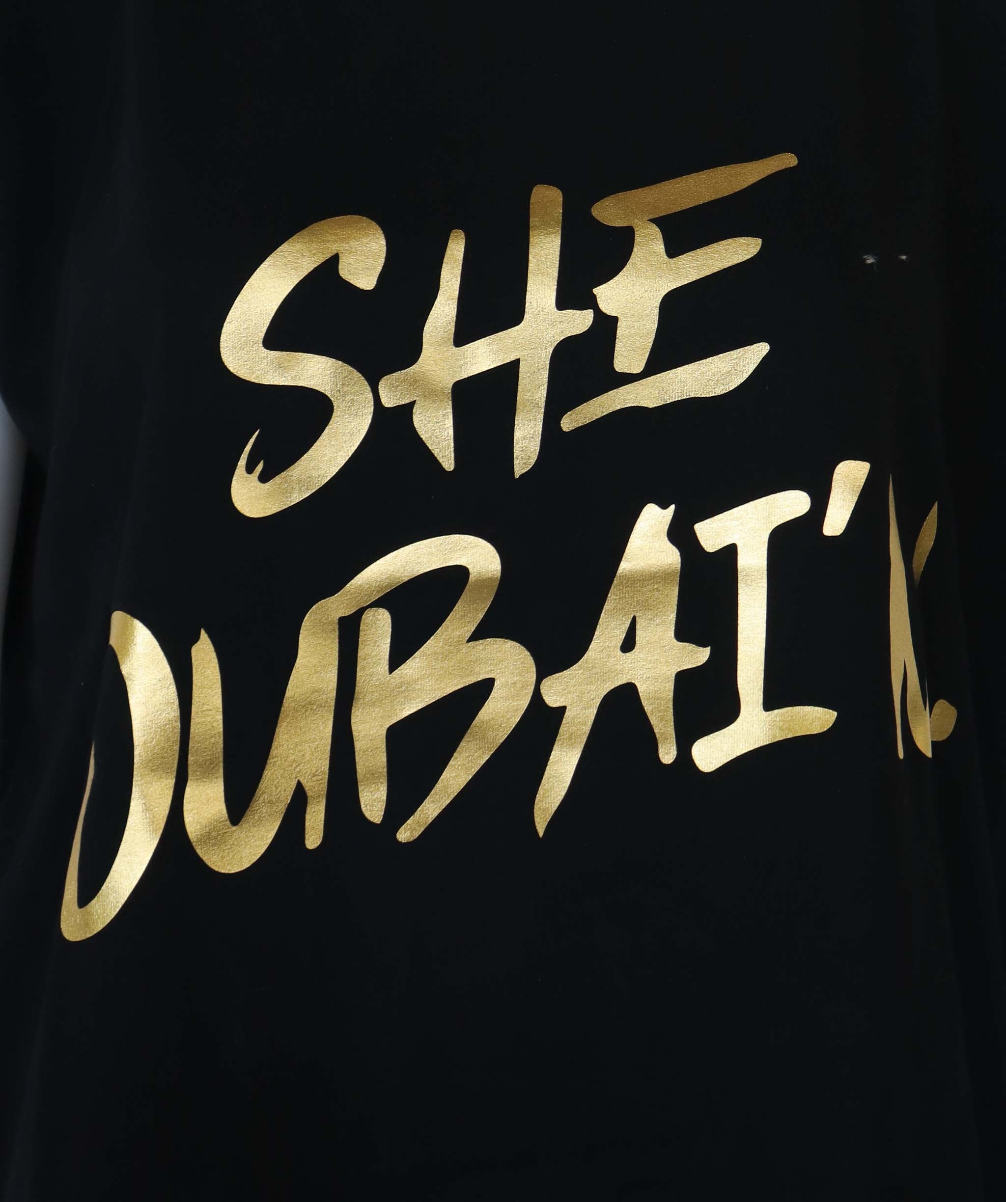 SHE DUBAIN BLACK/ GOLD SIZE S ASC7119