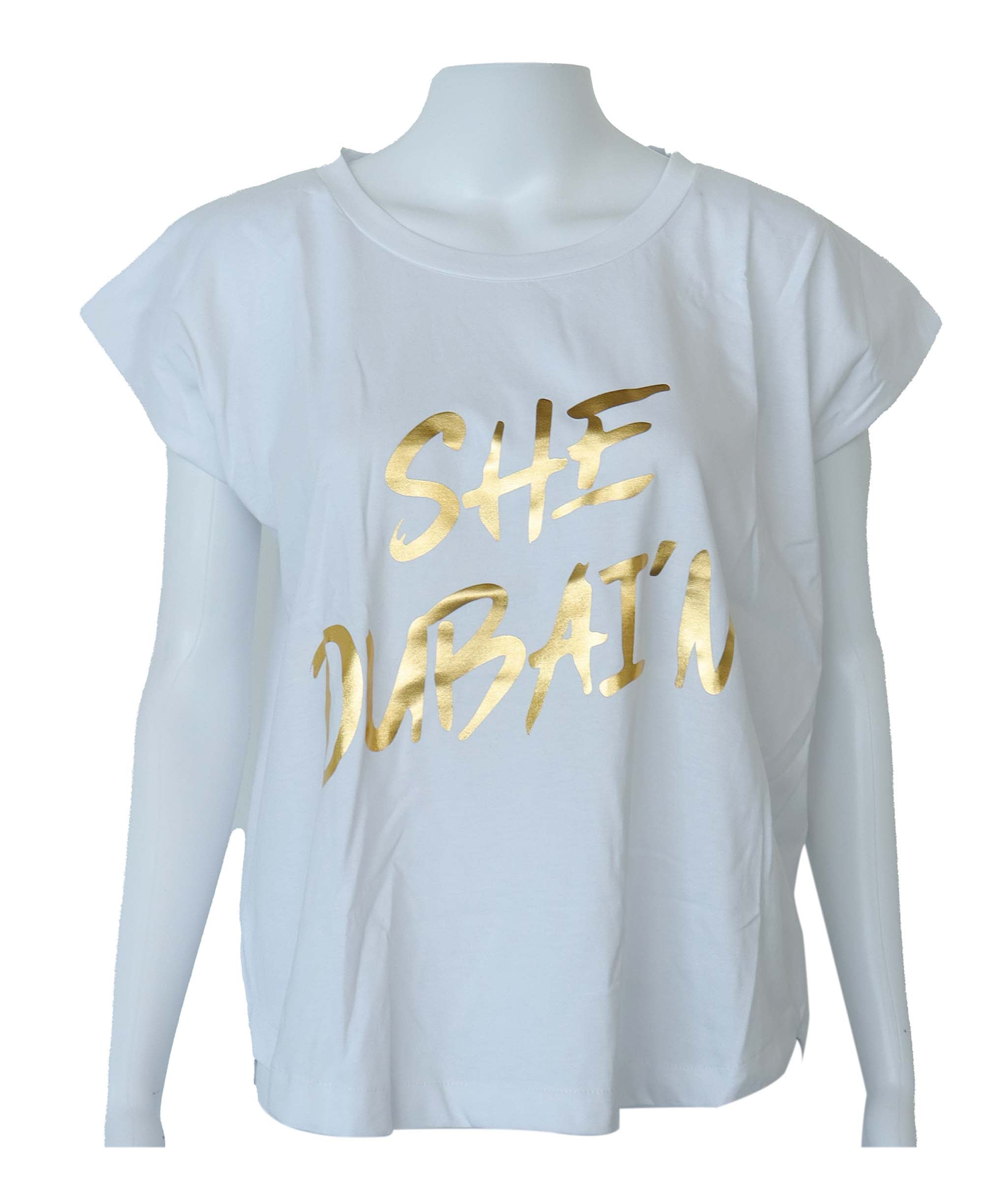SHE DUBAIN WHITE/ GOLD SIZE S ASC7123