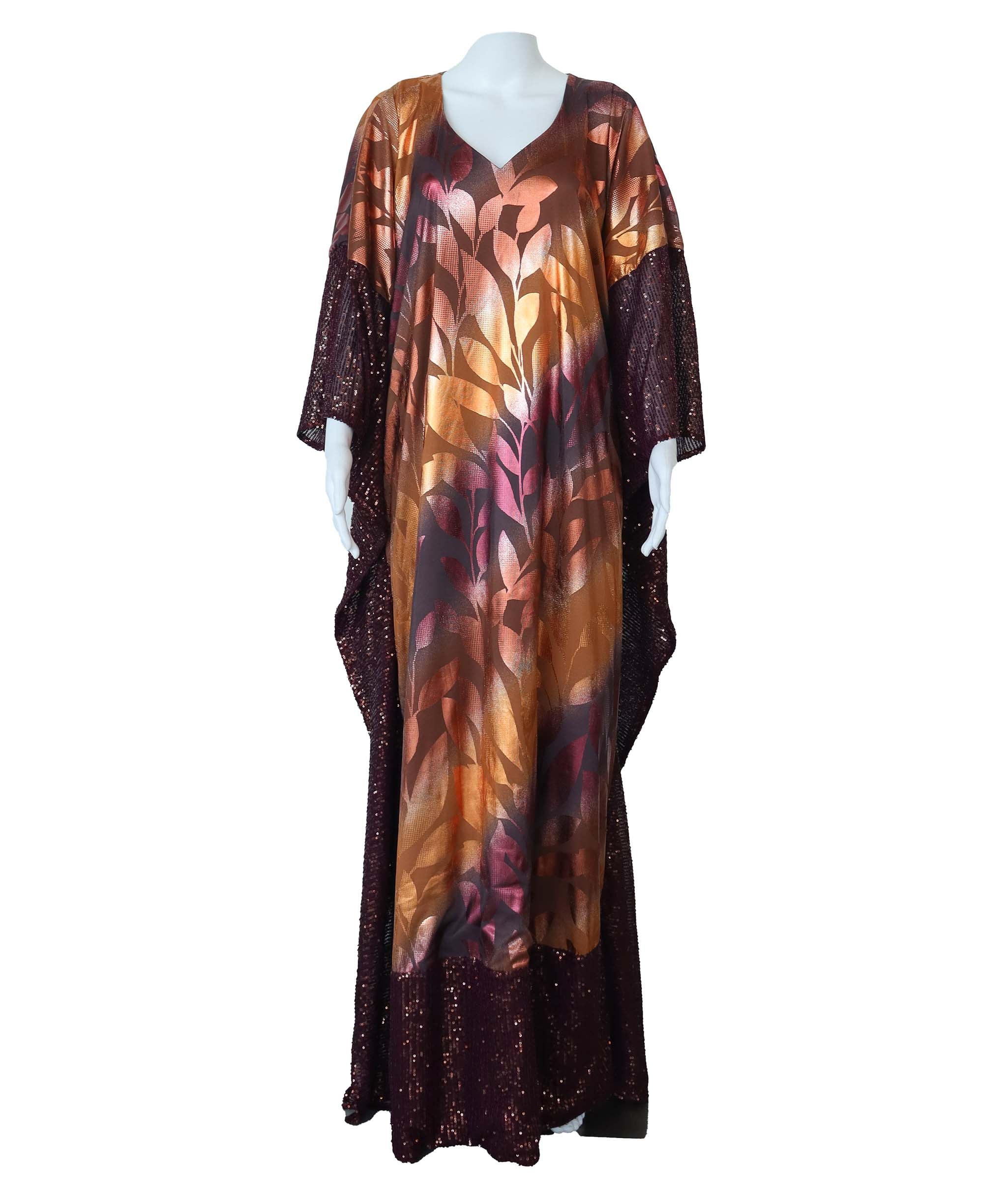 TROPICAL KAFTAN MAUVE SIZE OS ASC7066